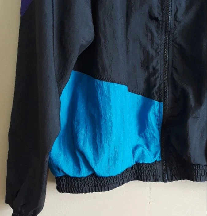 80's Athletic Purple and Aqua Unisex Jacket by Roundtree Yorke Sport - Image 4