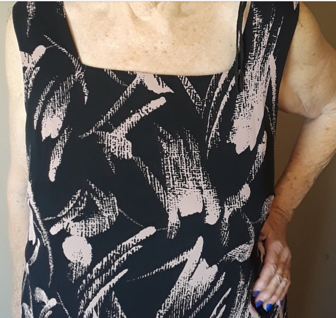 90's Square Neck Spring Shift Dress by Kari's Place Usa - Image 3