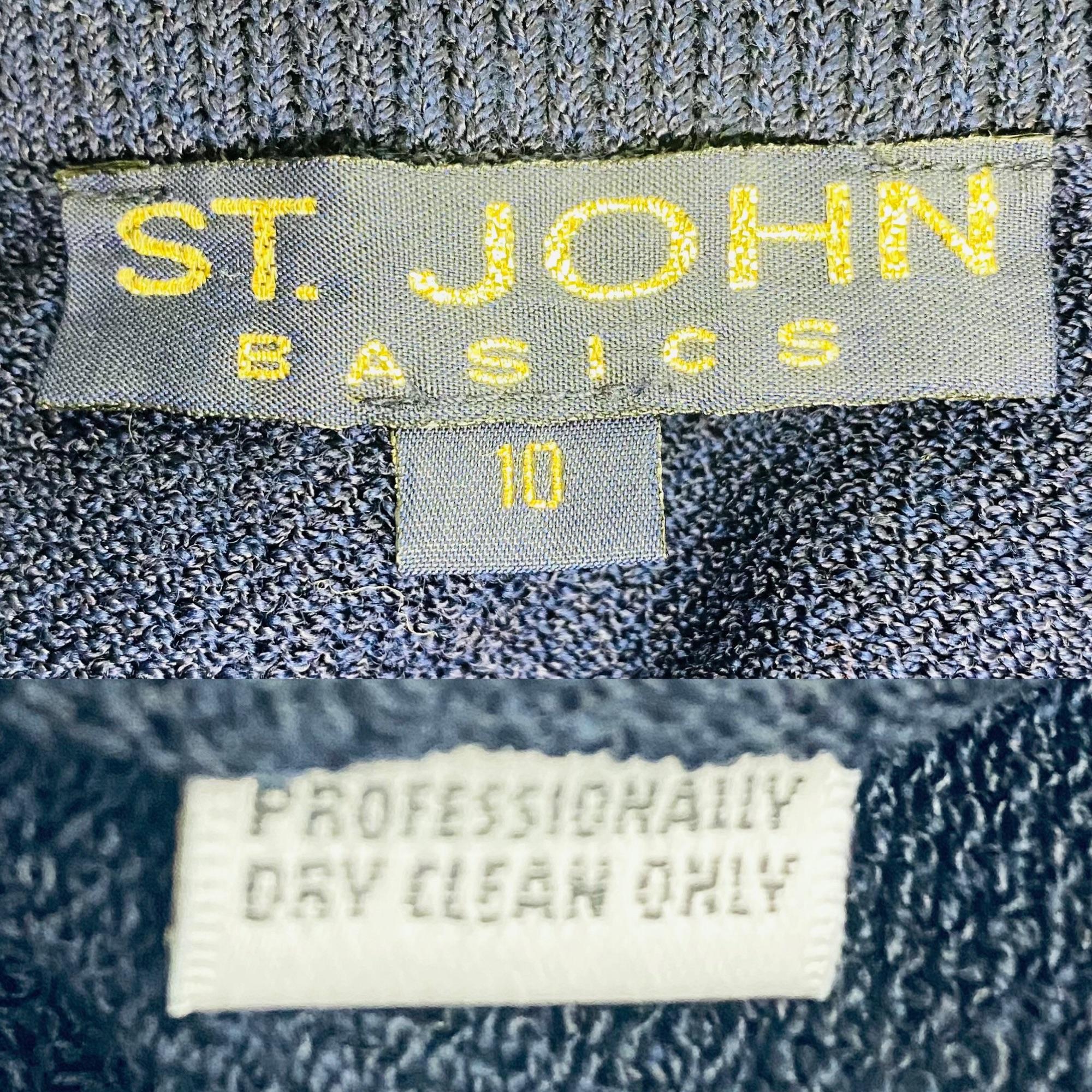 St John Basics Skirt Santana Knit Vintage Skirt Black by St. John Basics - Image 10