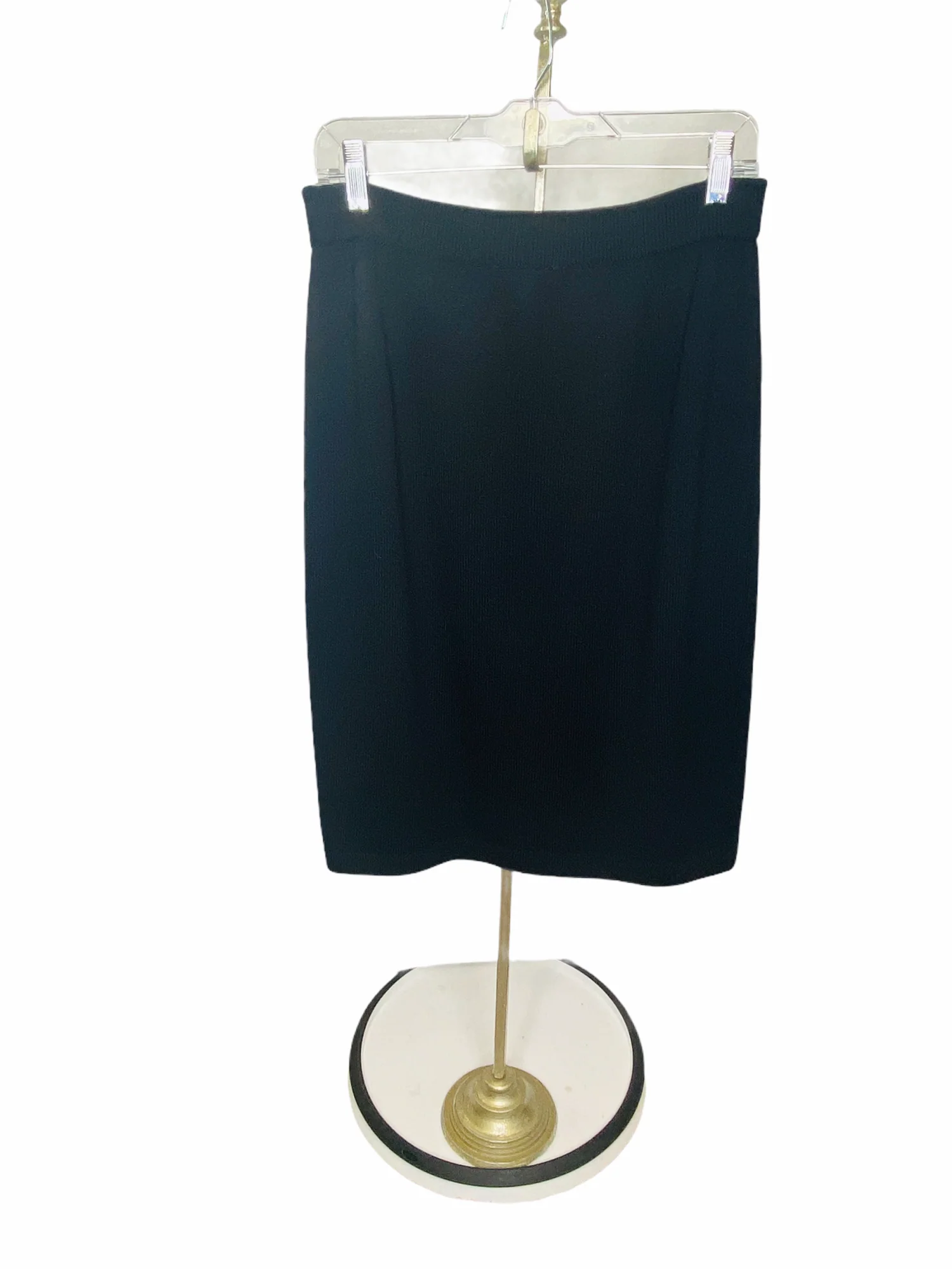 St John Basics Skirt Santana Knit Vintage Skirt Black by St. John Basics - Image 4