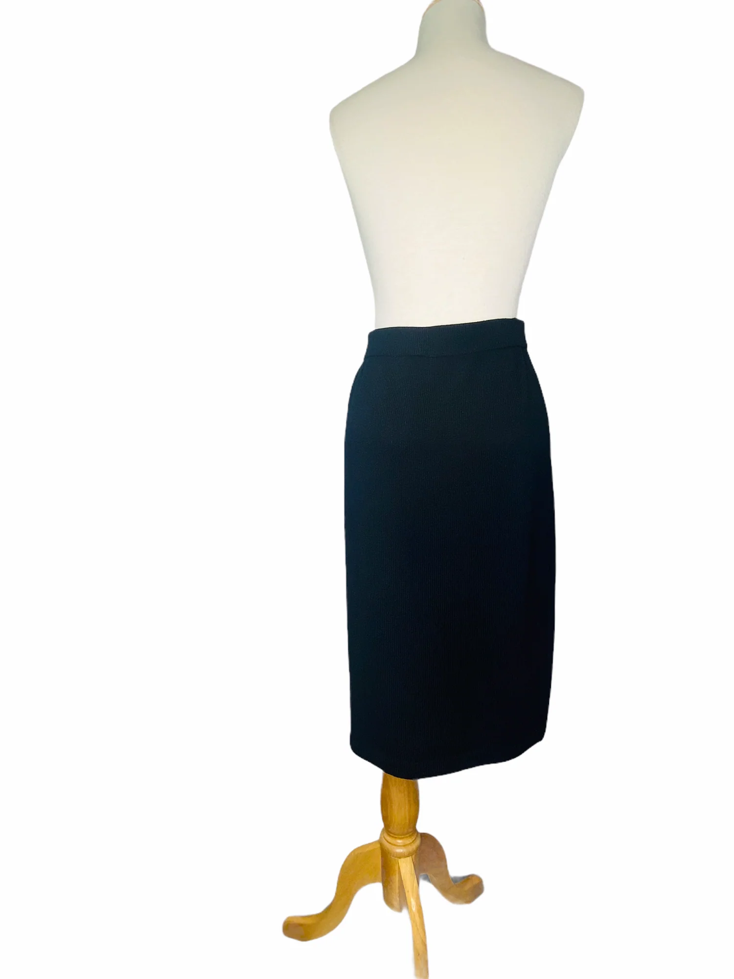 St John Basics Skirt Santana Knit Vintage Skirt Black by St. John Basics - Image 9