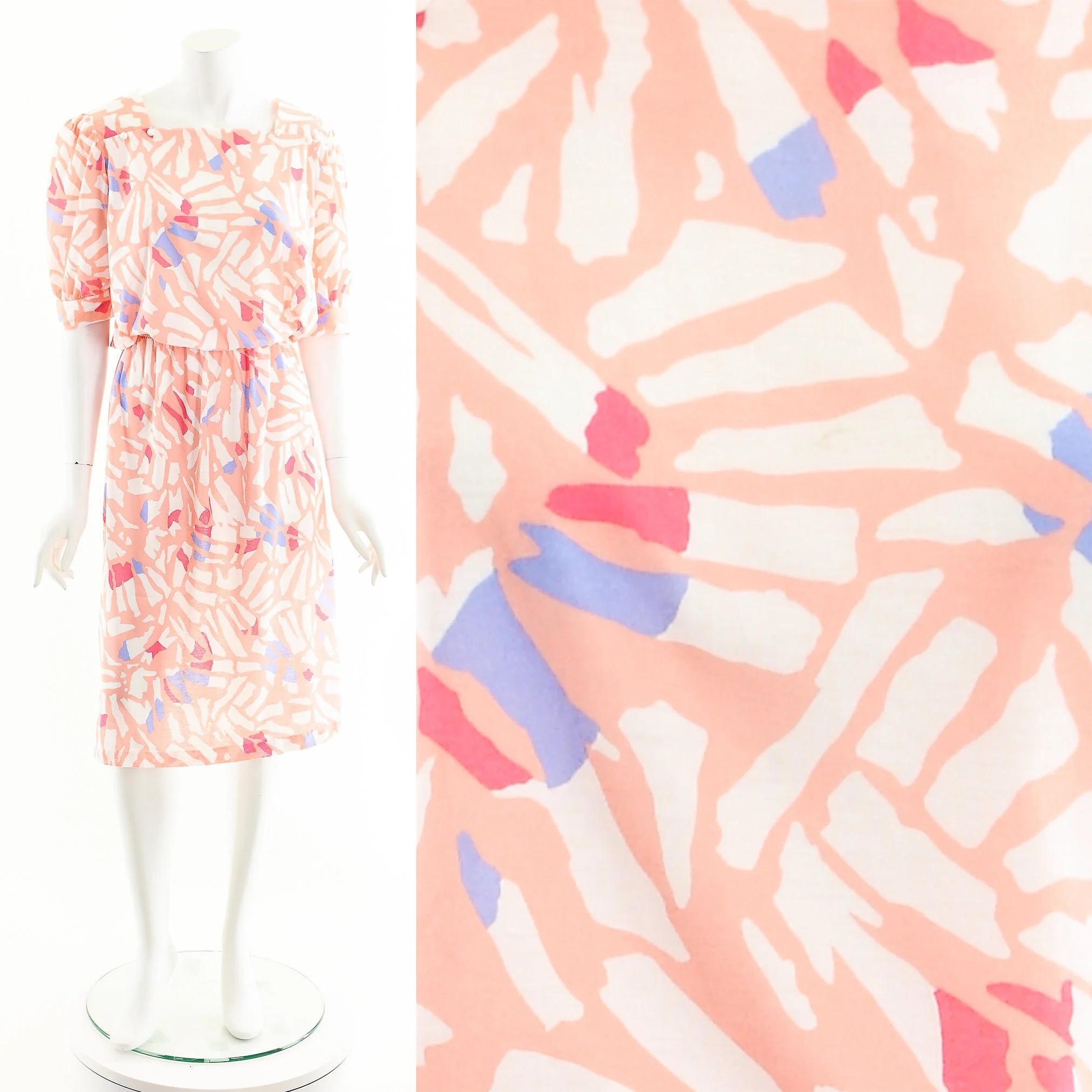 Stained Glass Puff Shoulder Dress by J.b. Xpress - Image 2