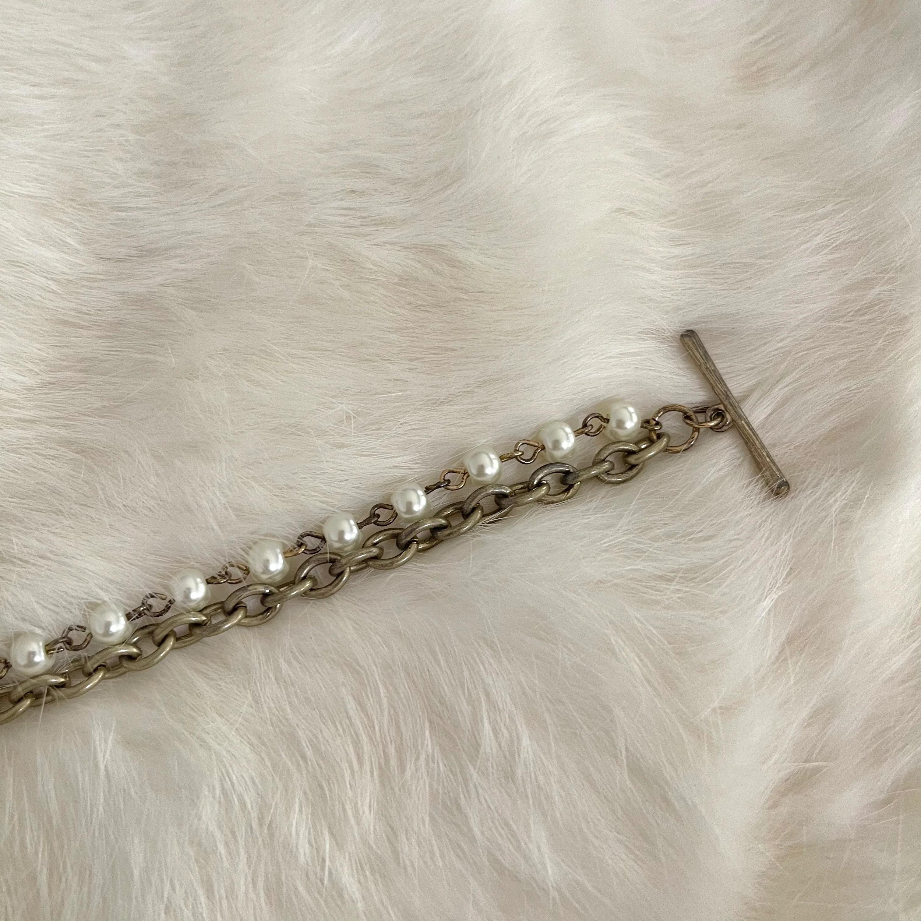 Statement Bracelet Hammered Silver Charm Cross - Image 6