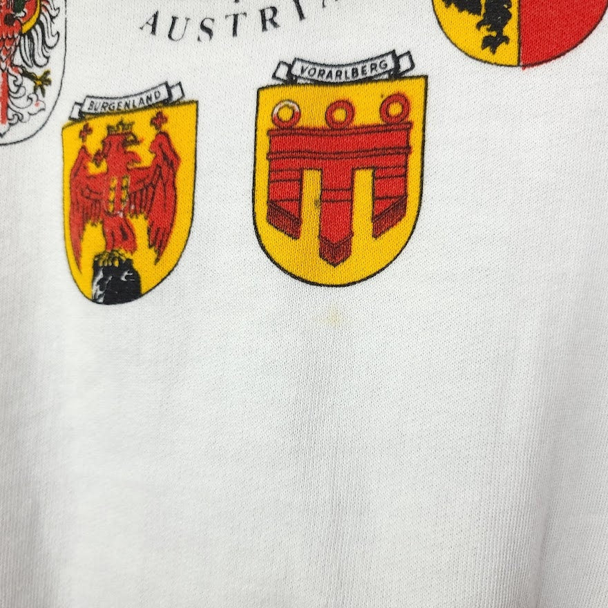States of Austria Sweatshirt Vintage 90s Osterreich Coat of Arms Europe Mens Size Large - Image 3