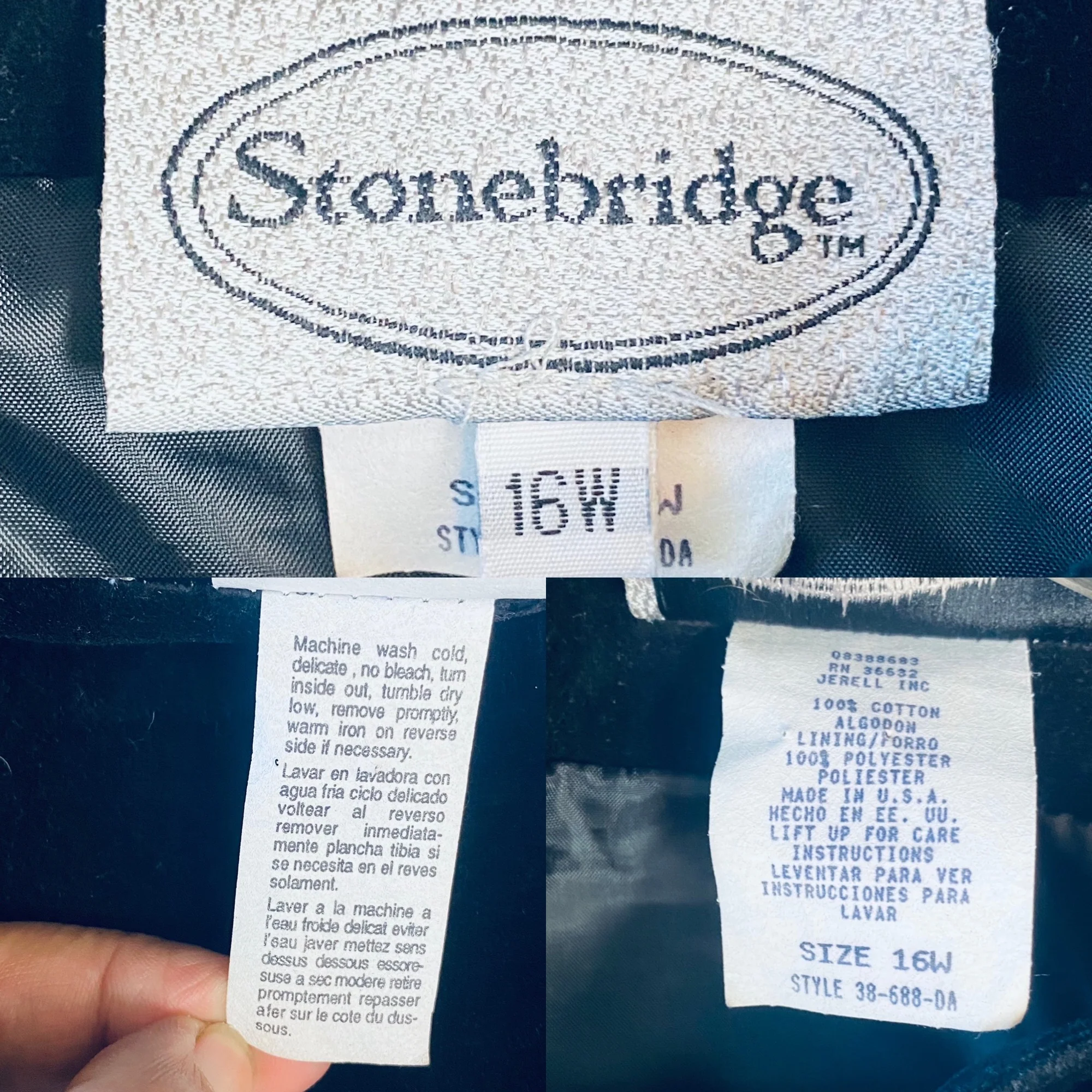 Stonebridge Vintage Velvet Maxi Skirt with Silver Buttons Black 1 by Stonebridge - Image 11