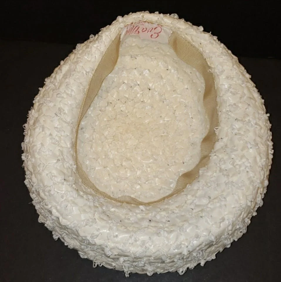 Straw Hat with Ribbon by Eva Mae Modes - Image 4
