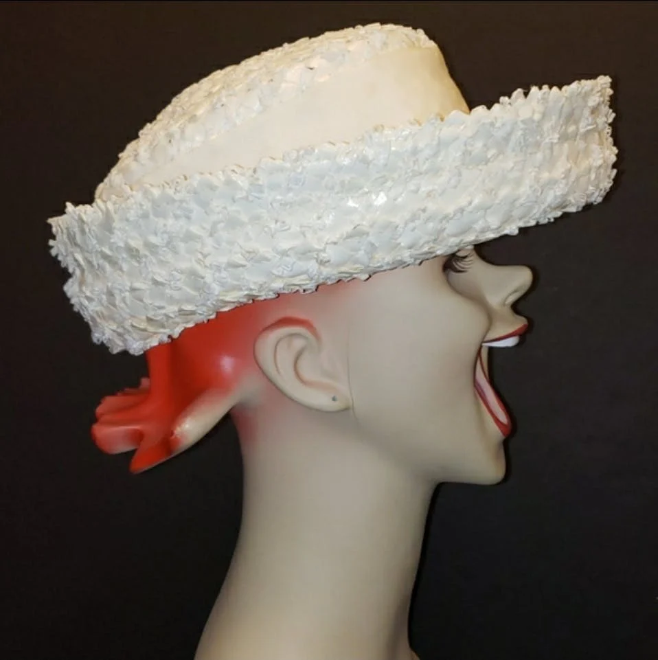 Straw Hat with Ribbon by Eva Mae Modes - Image 7