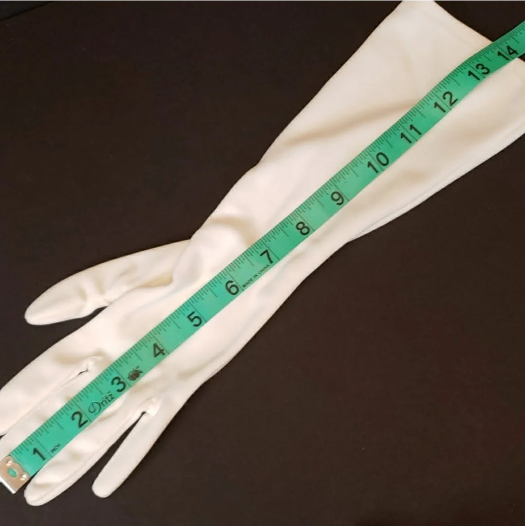 Stretch Nylon Mid Length Fashion Gloves - Image 10