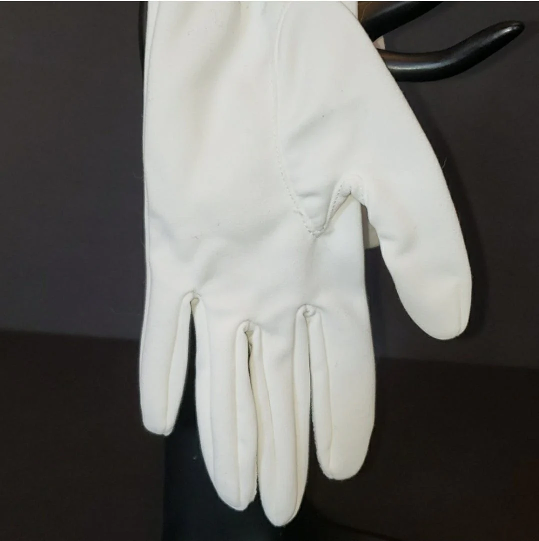 Stretch Nylon Mid Length Fashion Gloves - Image 5