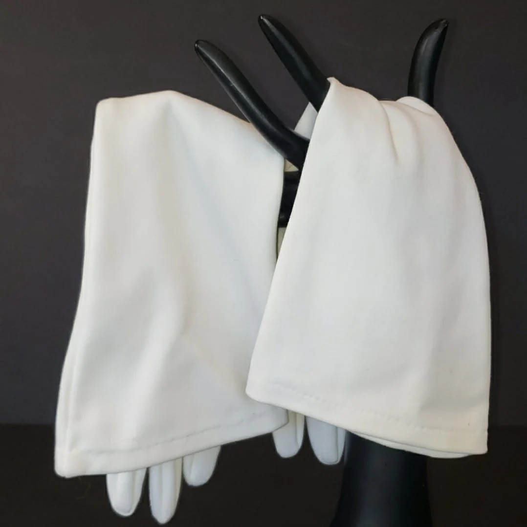 Stretch Nylon Mid Length Fashion Gloves - Image 7
