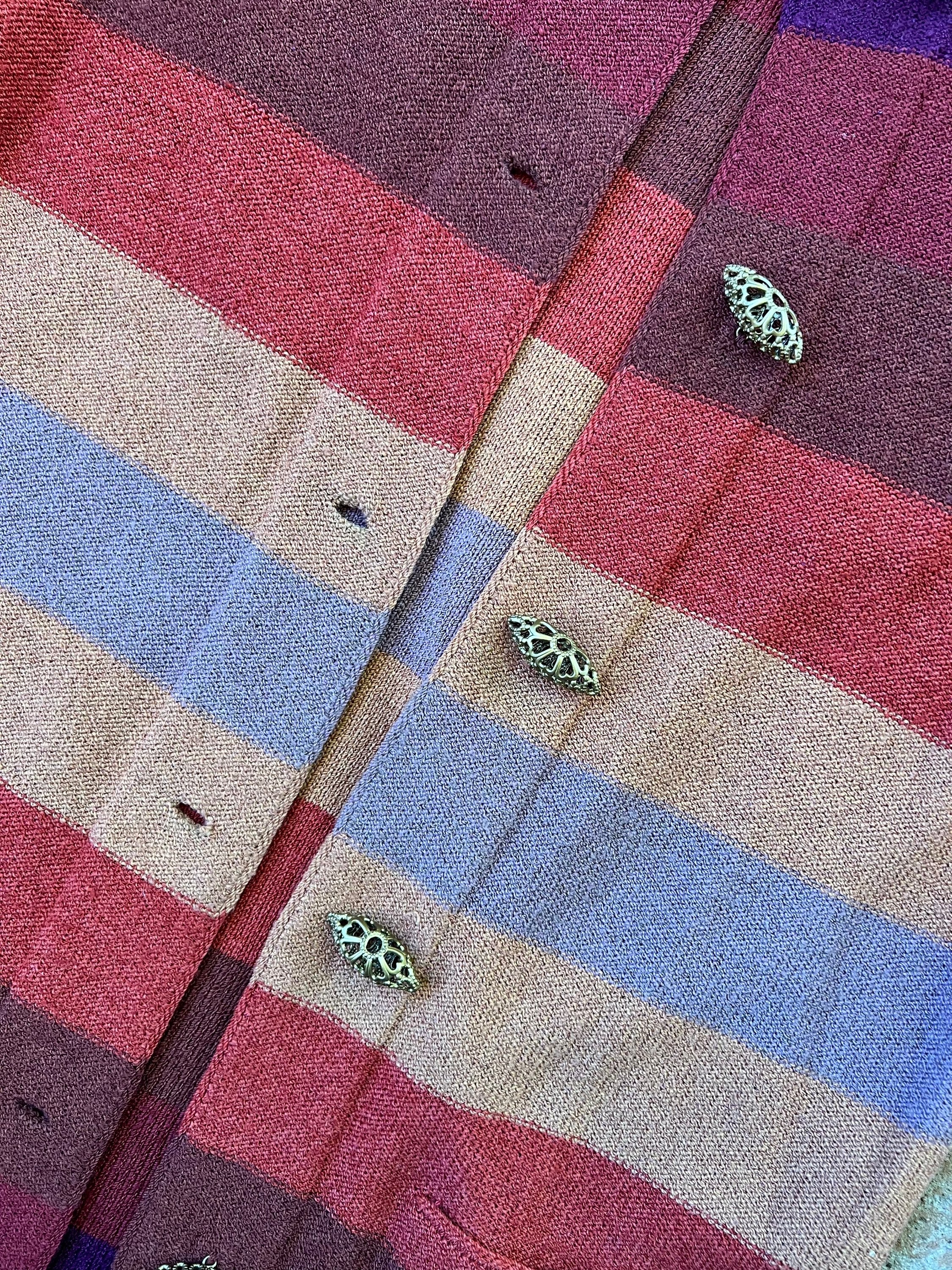 Striped Knit Cardigan Sweater - Image 6