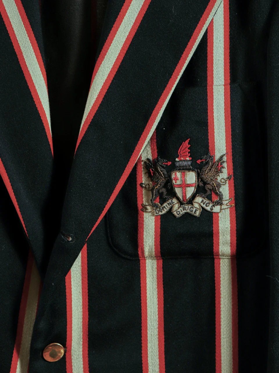 Striped Navy Blazer By T.m. Lewin & Sons - Image 3