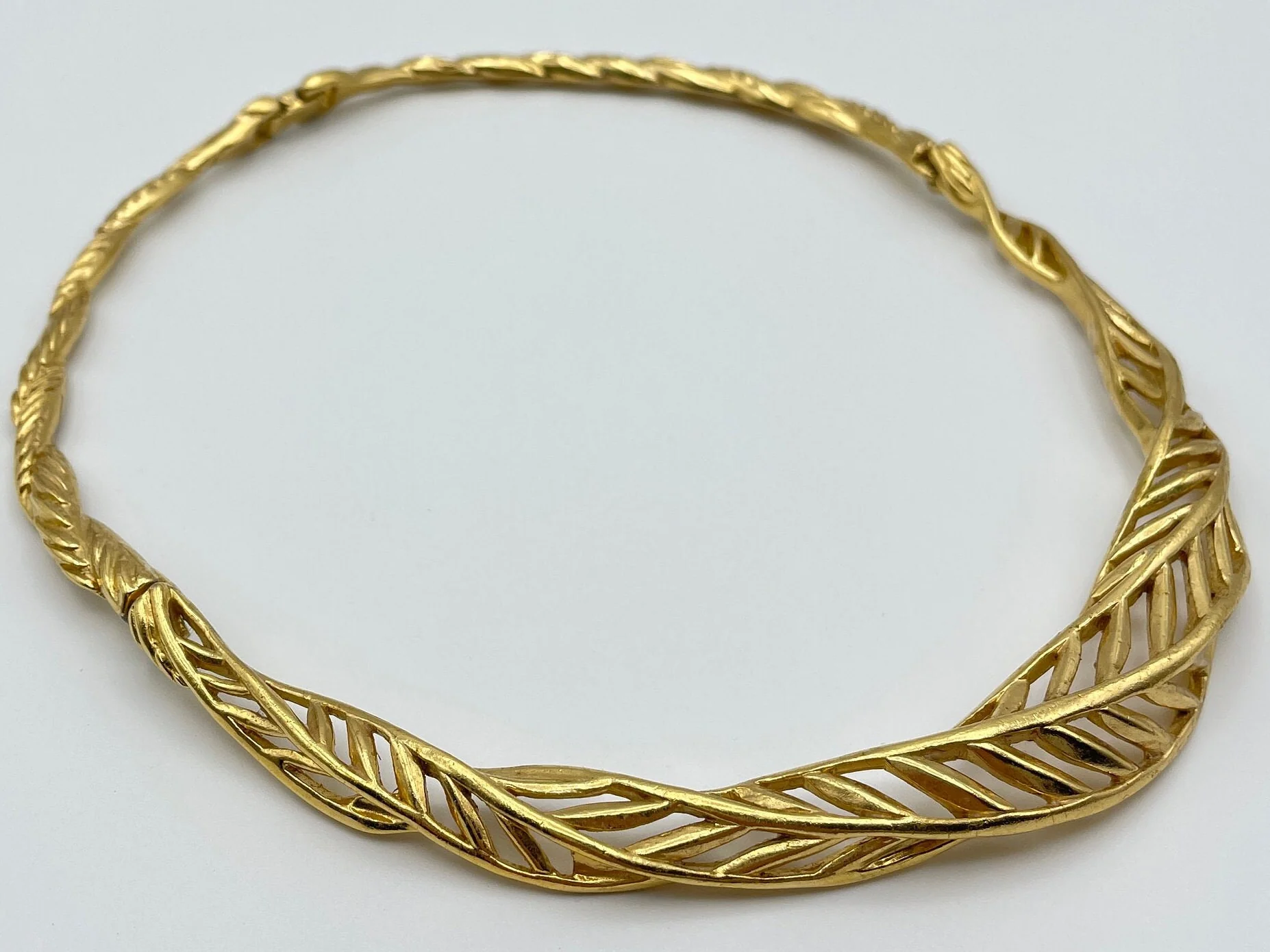 Structured Signed Statement Choker Collar Necklace by Trifari - Image 3