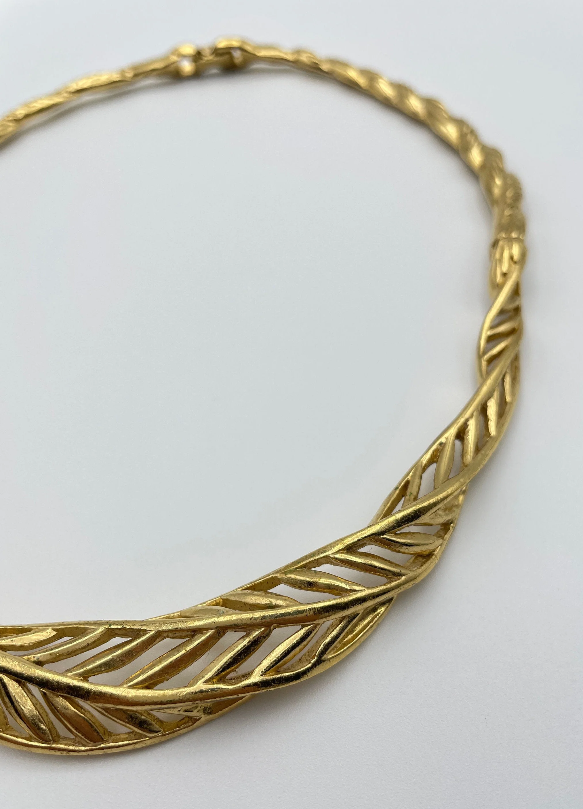 Structured Signed Statement Choker Collar Necklace by Trifari - Image 5