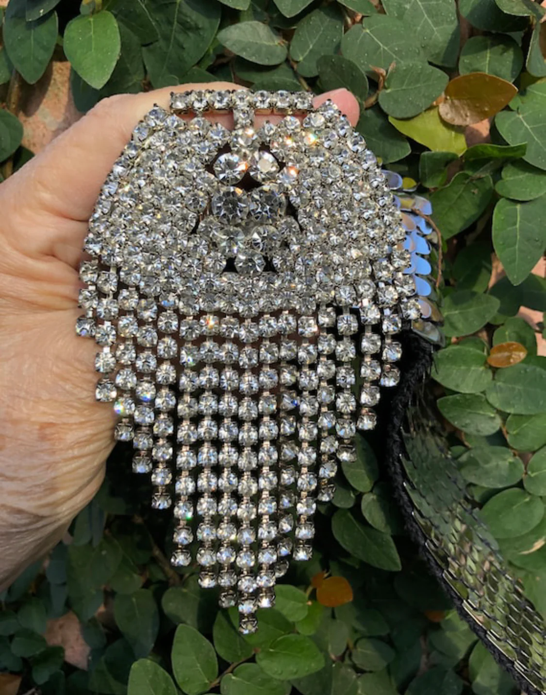 Stunning Statement Circa 80s Rhinestone Belt - Image 3