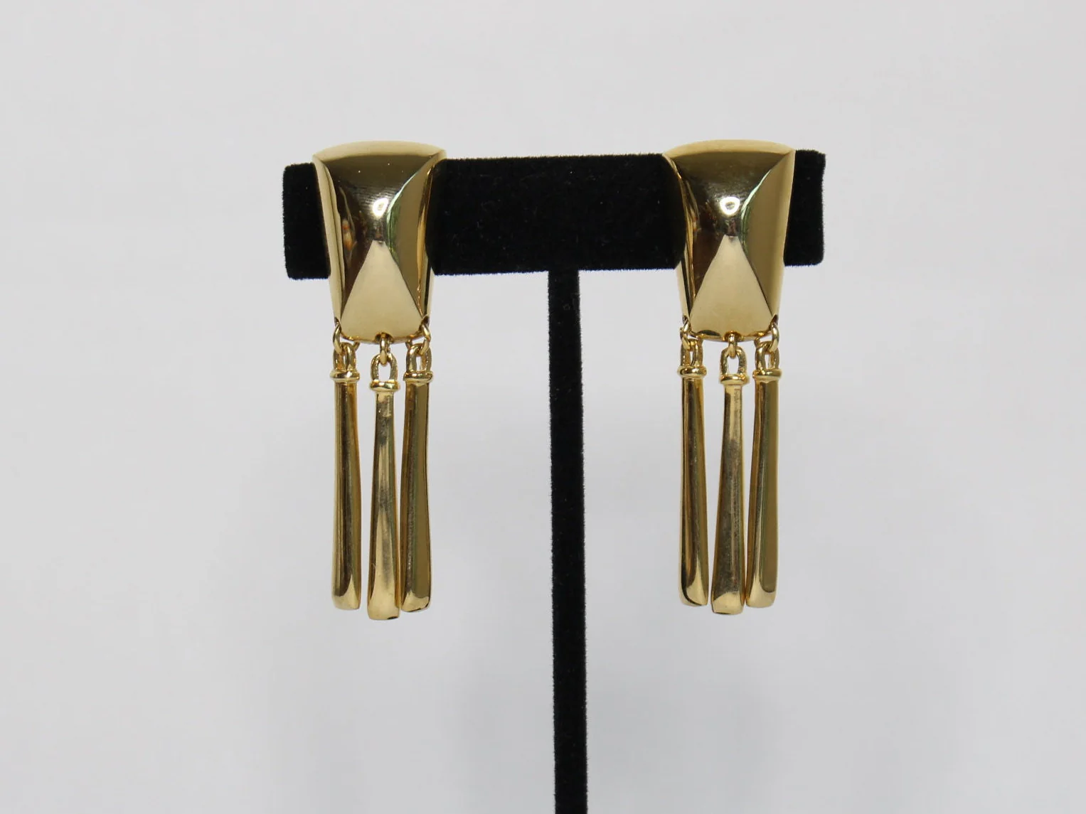 Stunning Vertical Bar Statement Earrings - Image 3