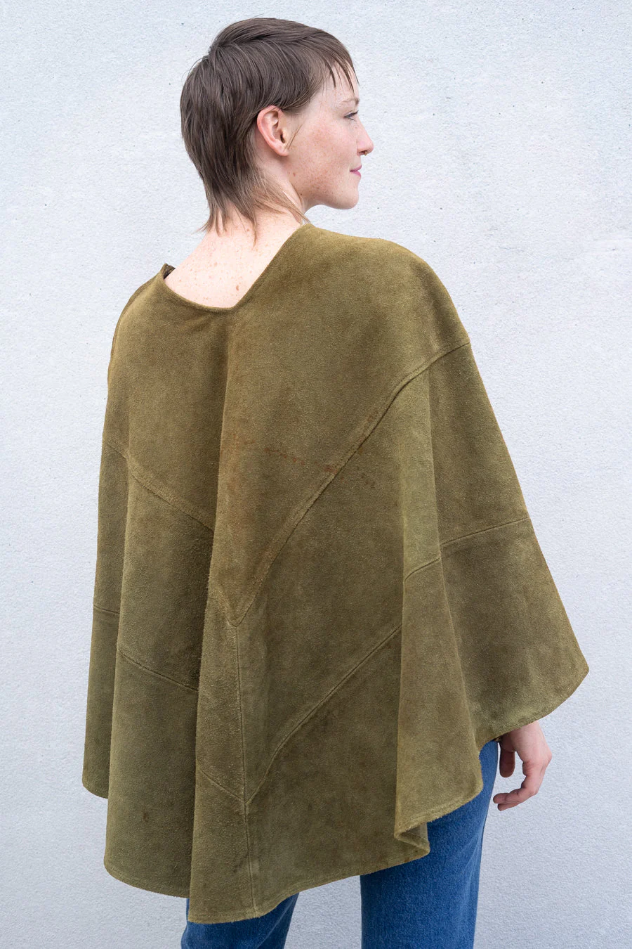 Suede Daisy Poncho - Image 8