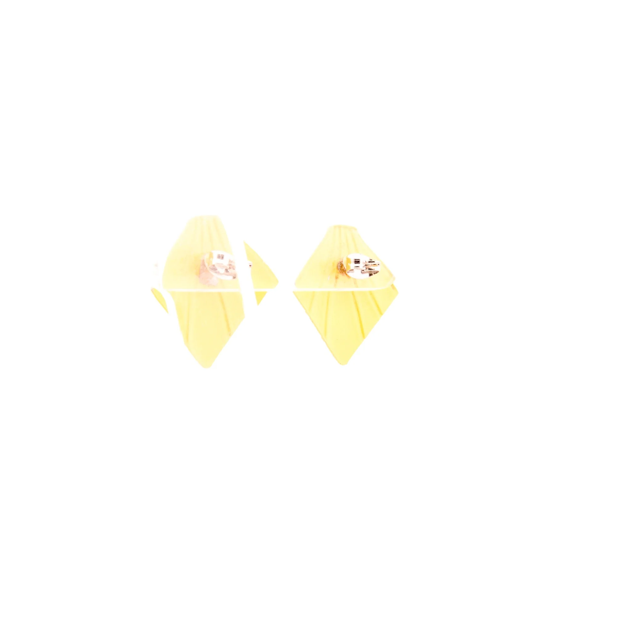 Sunshine of Your Love Yellow Mod Earrings - Image 4