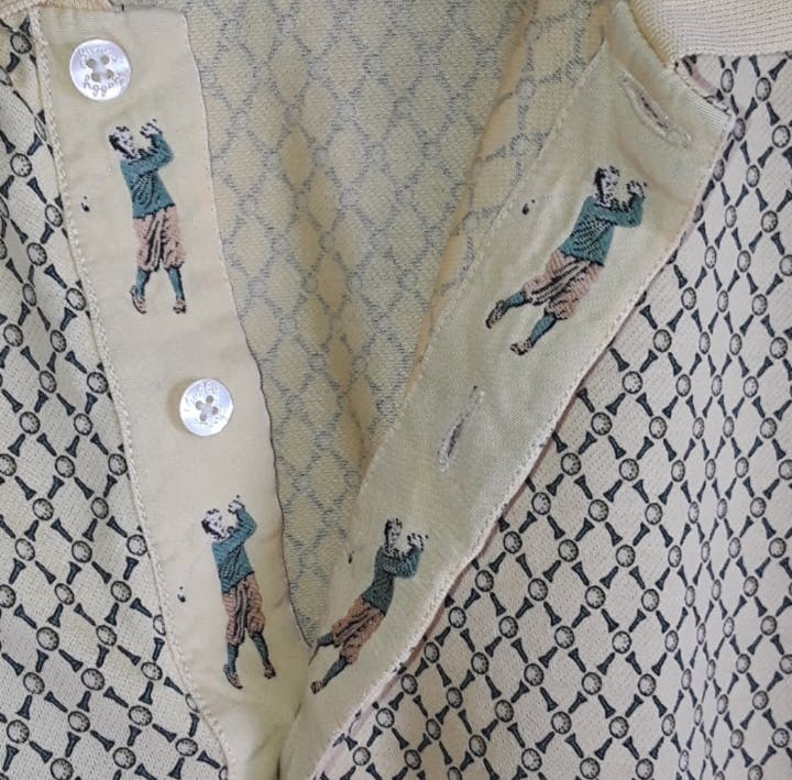 80's Yellow Golfing Polo Shirt by Bobby Jones - Image 3