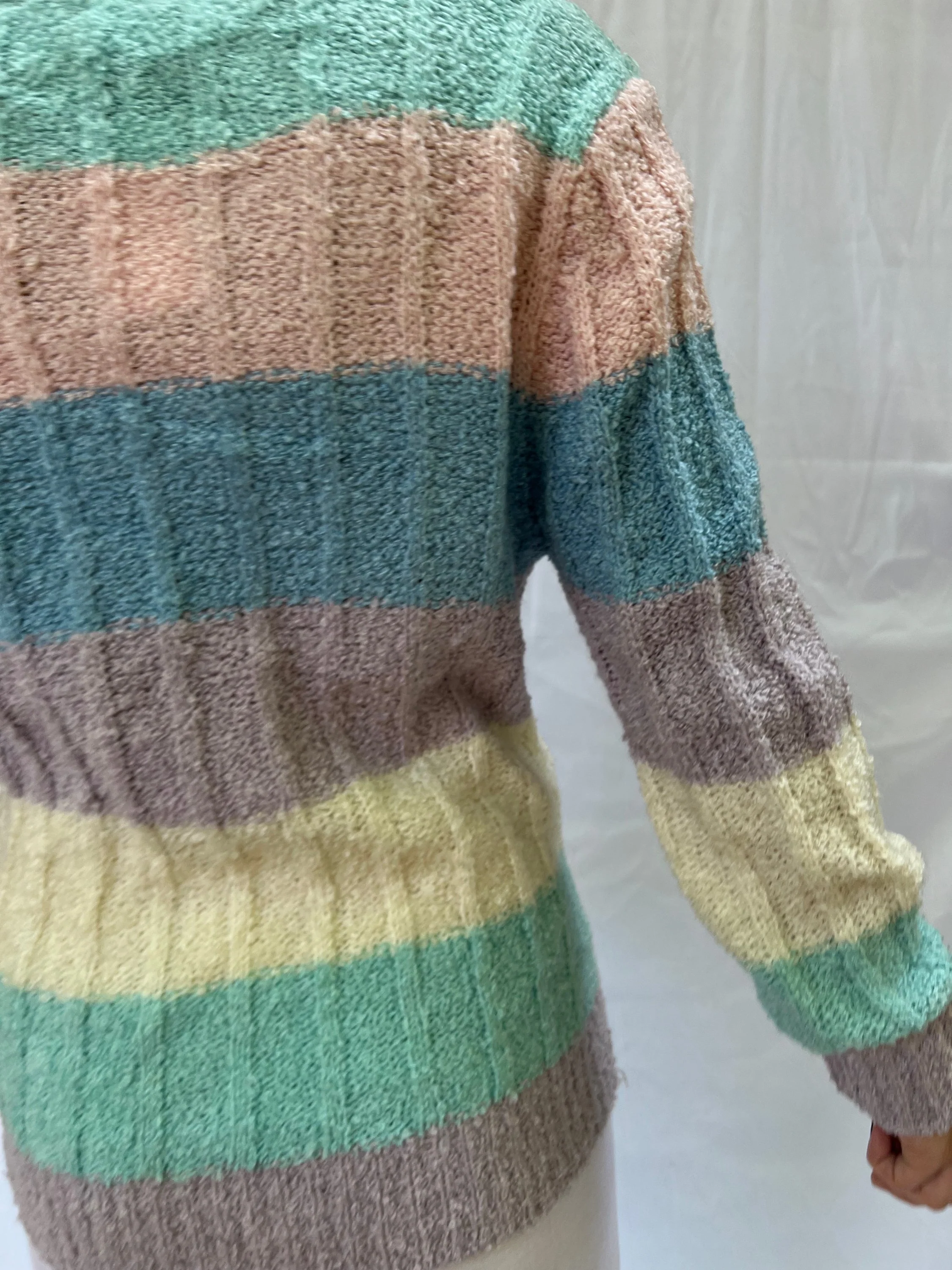 Super Soft Pastel Striped Sweater - Image 5