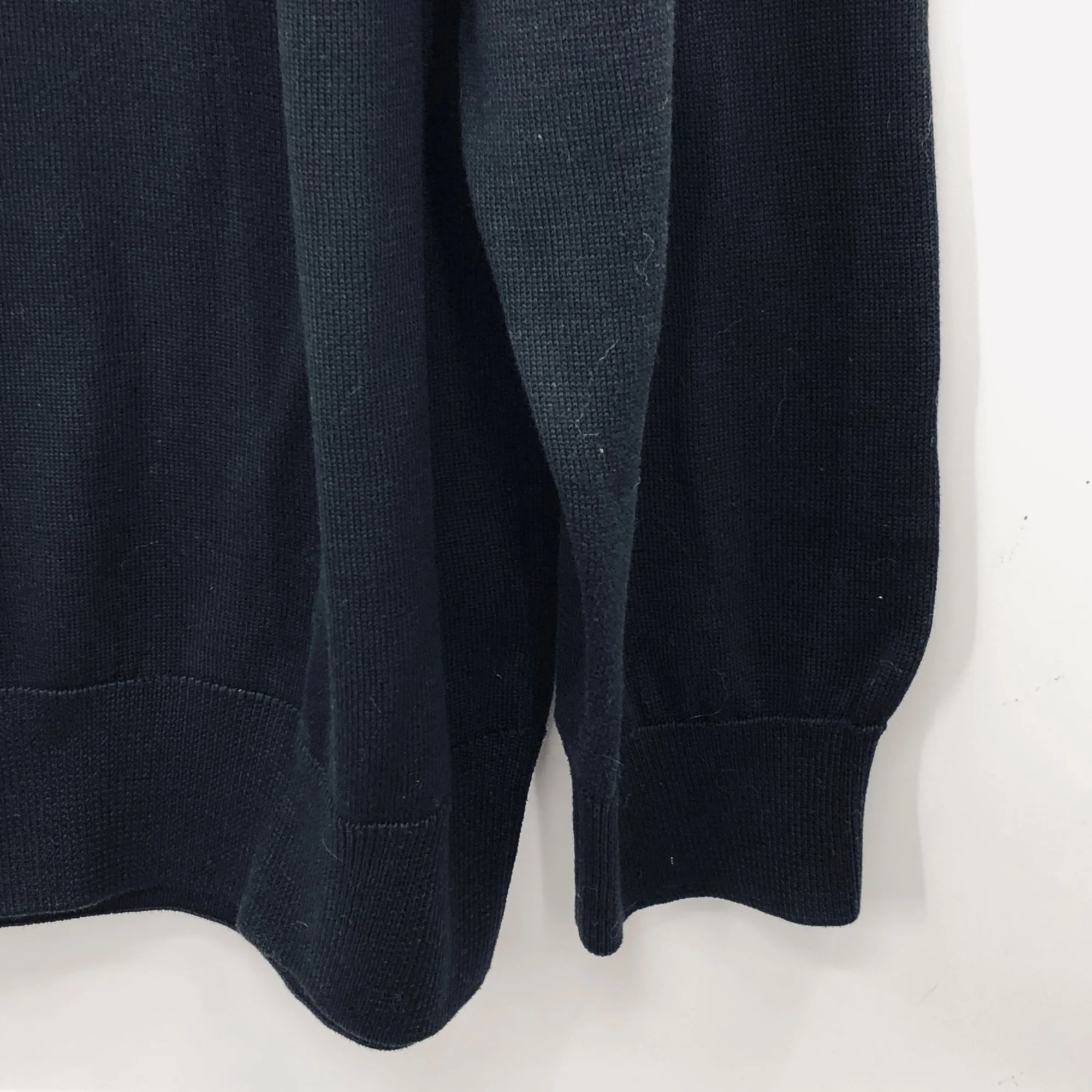 Sweater Black Pima Cotton Mens Xxl Long Sleeve Monogrammed 'er' by Fairway & Greene - Image 6