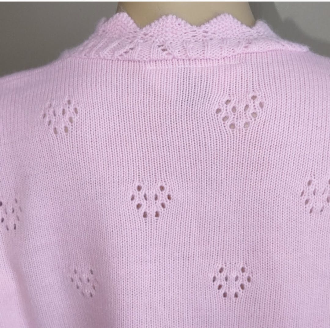 80's Pink Knit Skirt Set by Anthony Richards Usa - Image 6