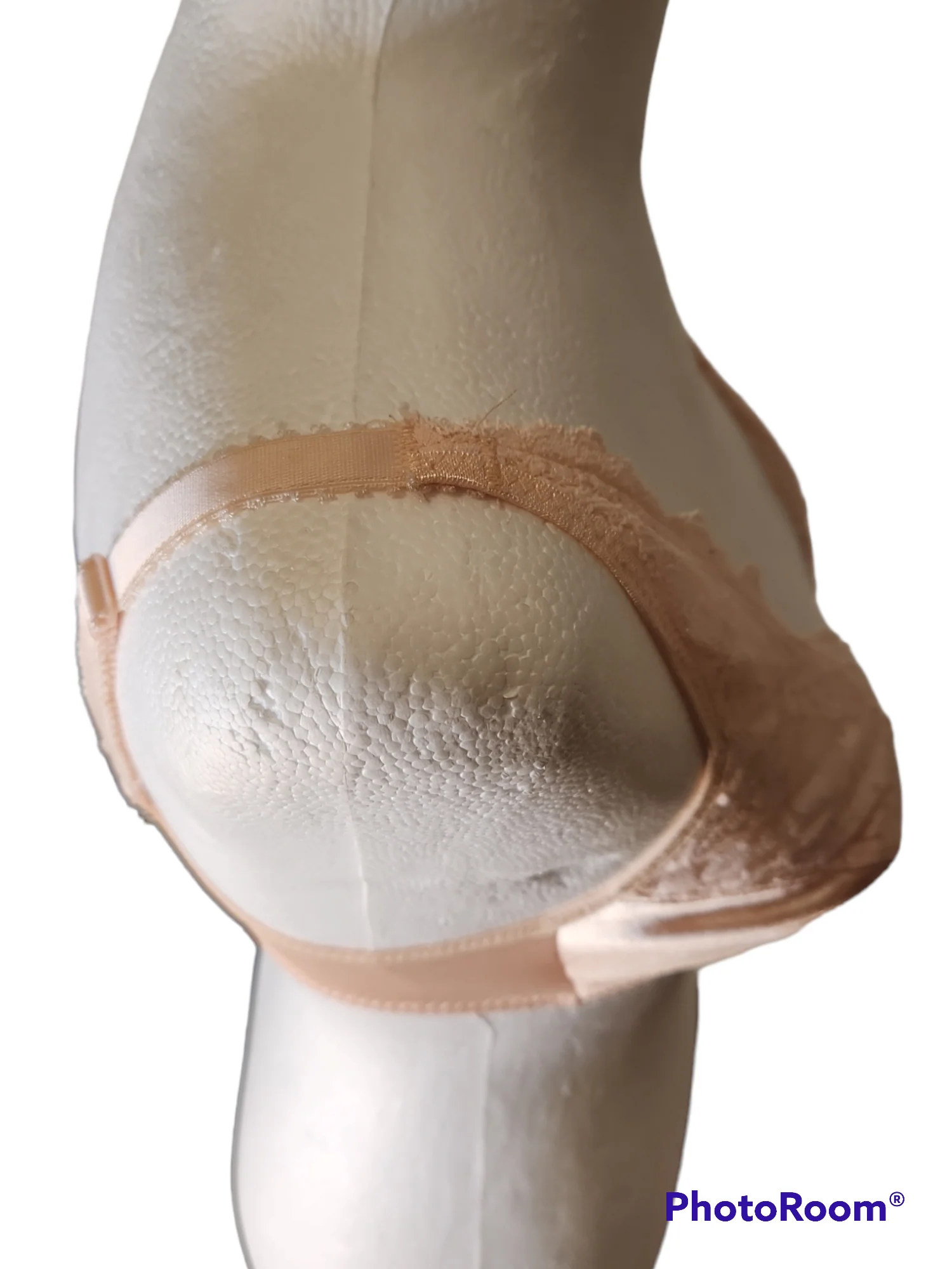 Sweet Peachy Pink Satin And Lace Front Clasp Bra By Adonna - Image 4