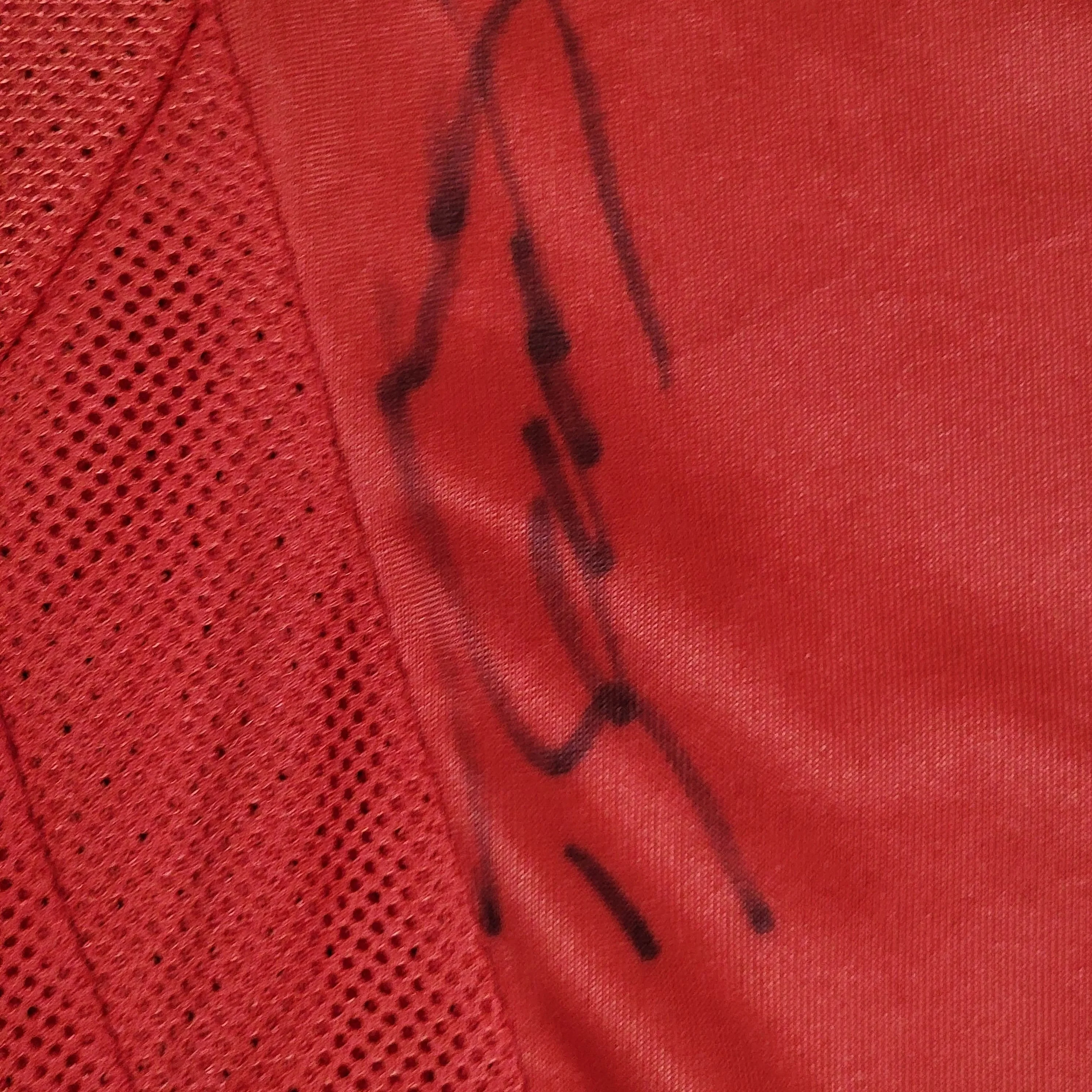 Switzerland Tranquillo Barnetta Puma Soccer Jersey Autographed Red Color Uniform Shirt Traditional Home Kit Size M by Puma - Image 9