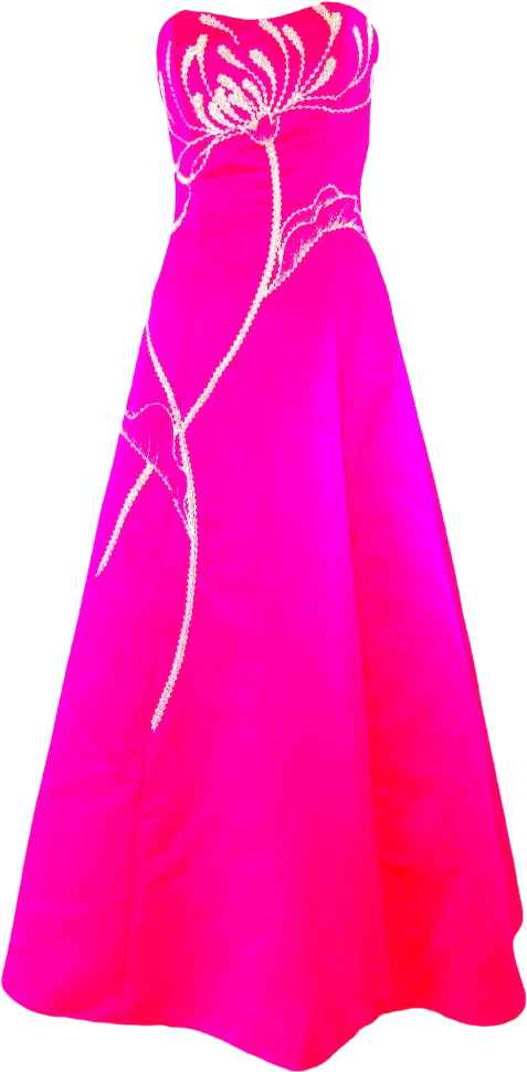 Tafetta Hand Beaded Ball Gown Sweet 16 Quinceanera Homecoming Full Skirt Dress by Sean Collection