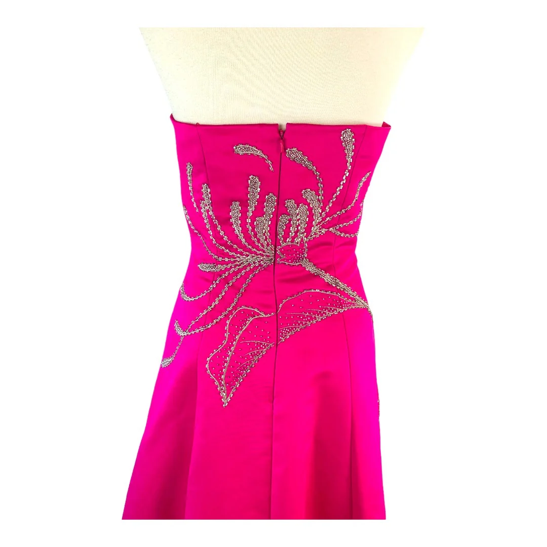 Tafetta Hand Beaded Ball Gown Sweet 16 Quinceanera Homecoming Full Skirt Dress by Sean Collection - Image 10