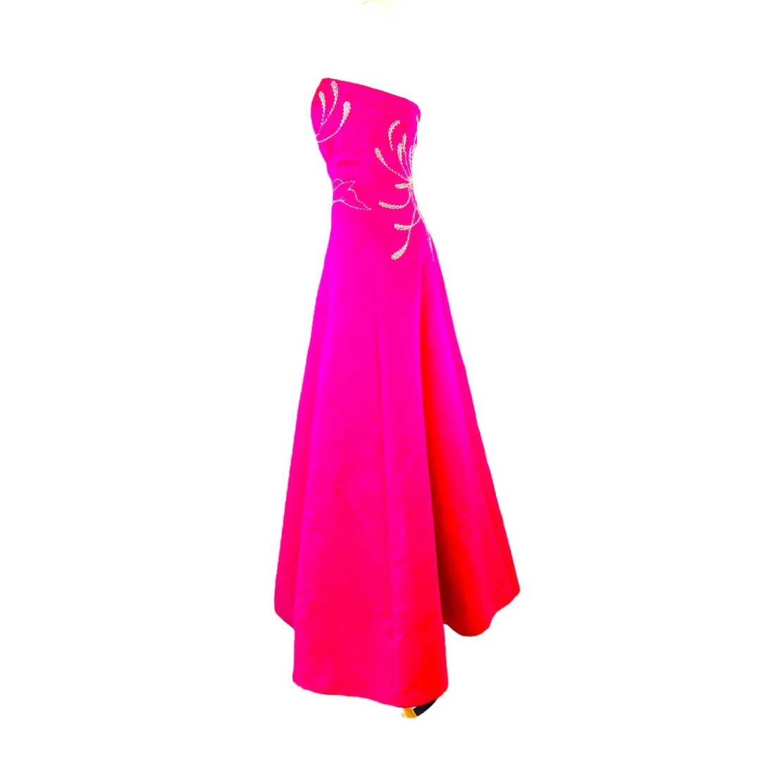 Tafetta Hand Beaded Ball Gown Sweet 16 Quinceanera Homecoming Full Skirt Dress by Sean Collection - Image 12