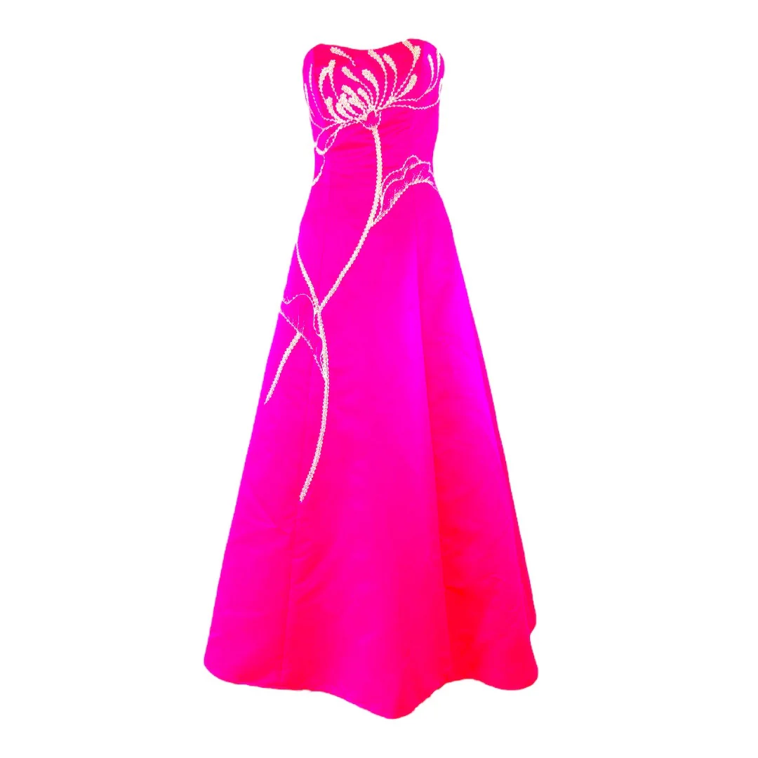 Tafetta Hand Beaded Ball Gown Sweet 16 Quinceanera Homecoming Full Skirt Dress by Sean Collection - Image 15