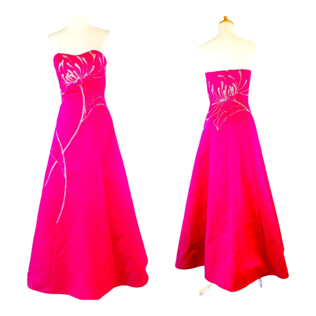 Tafetta Hand Beaded Ball Gown Sweet 16 Quinceanera Homecoming Full Skirt Dress by Sean Collection - Image 3