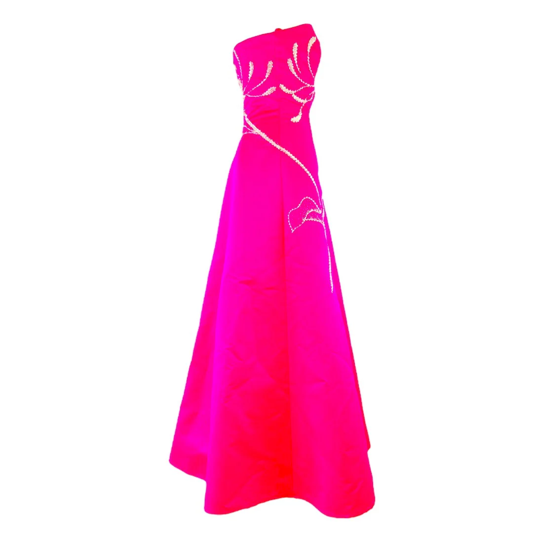 Tafetta Hand Beaded Ball Gown Sweet 16 Quinceanera Homecoming Full Skirt Dress by Sean Collection - Image 7