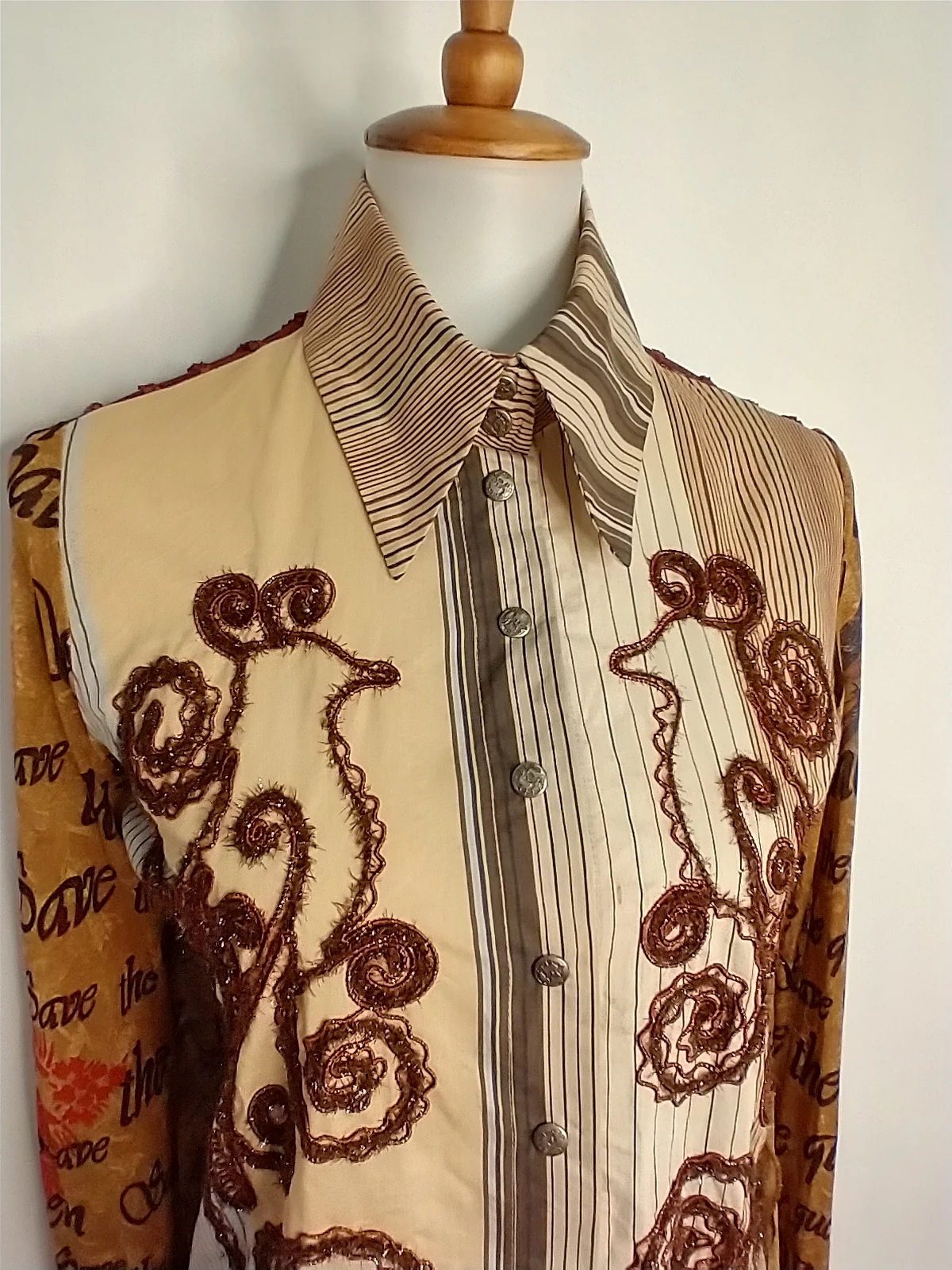 Tailored Patchwork Shirt By Save The Queen - Image 13