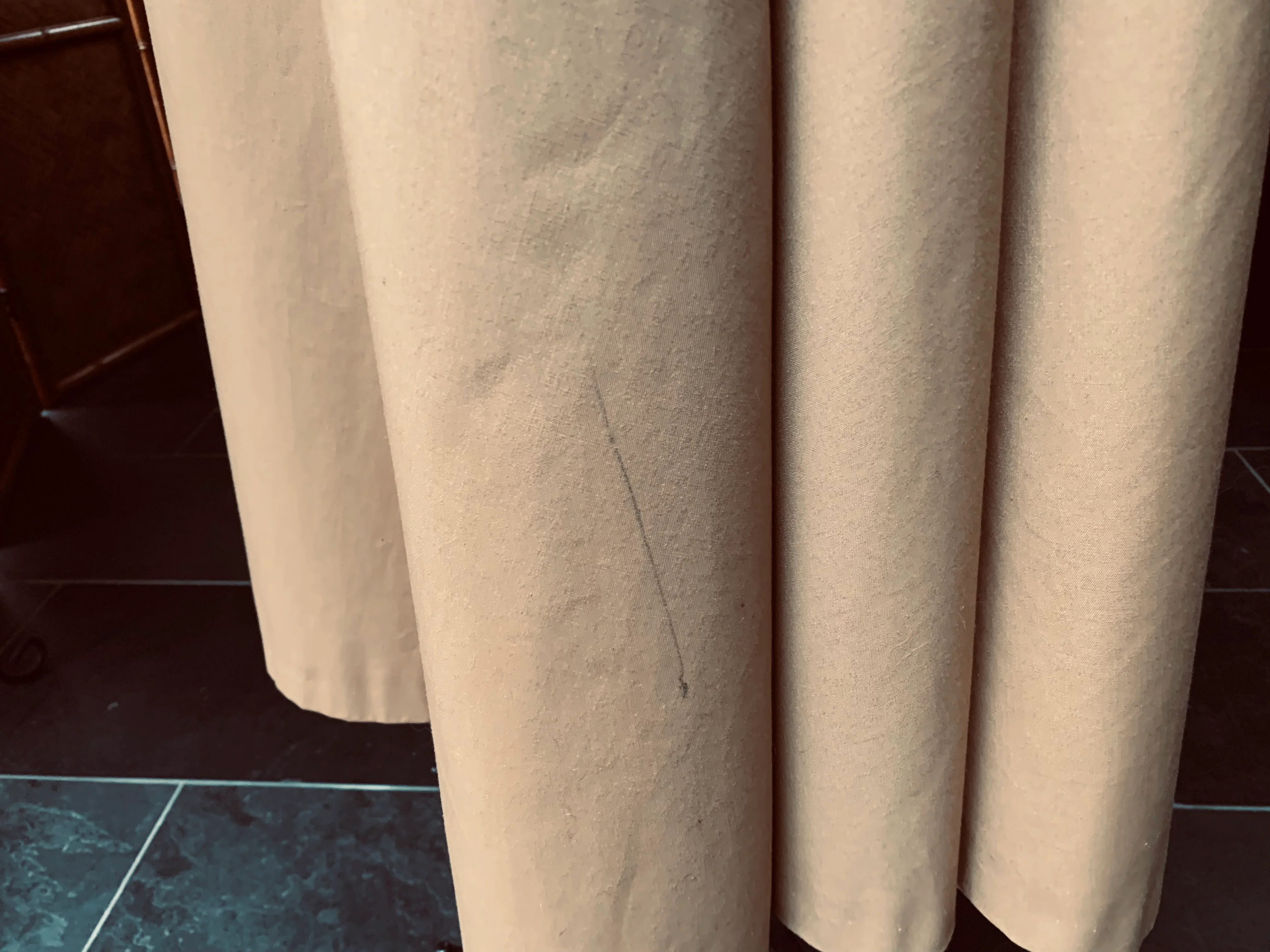 Tan Midi Length Rain Cape Detachable Hood By Rain Shedder - Image 9