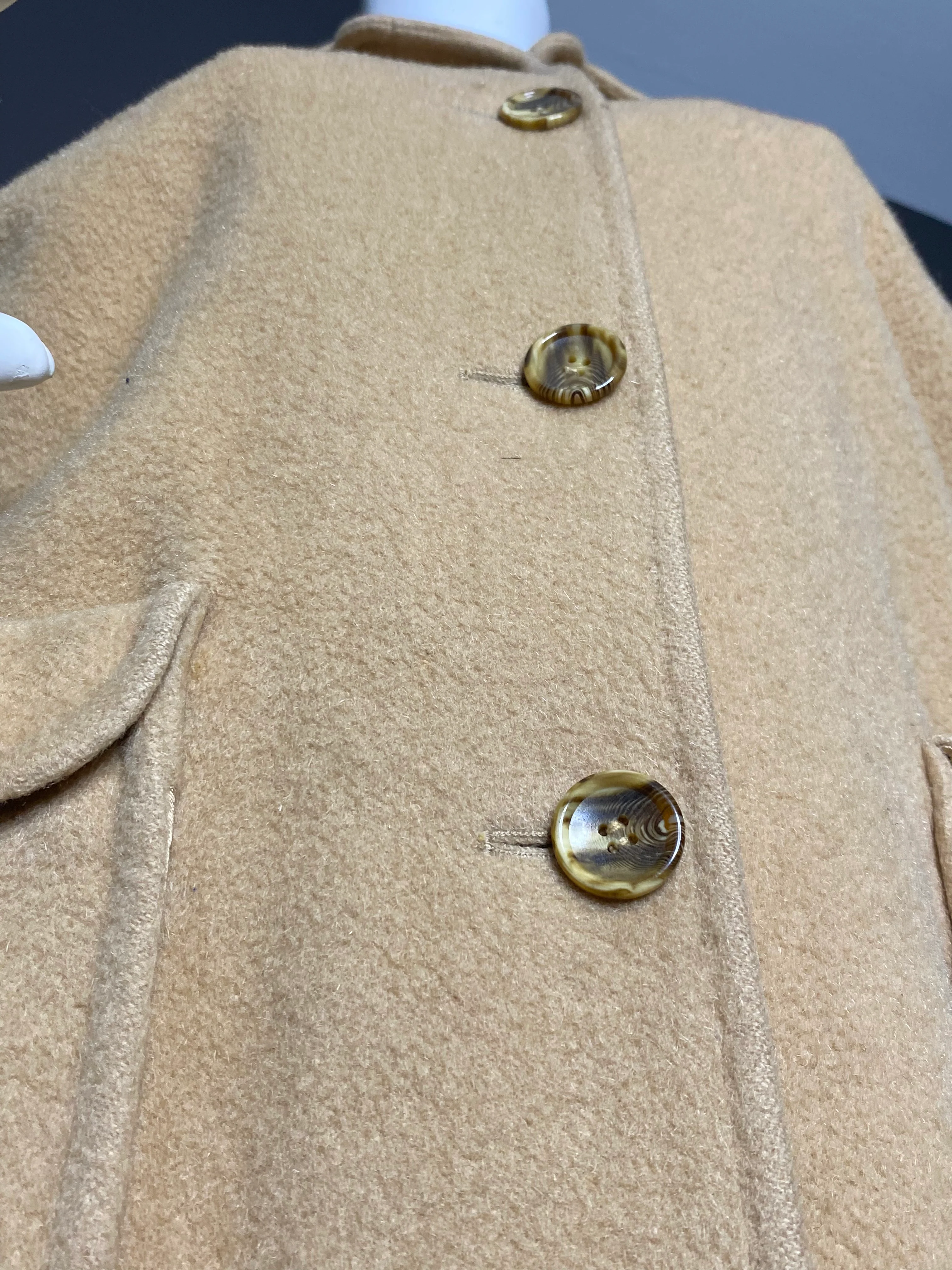 Tan Virgin Wool Cape By Pendelton - Image 8