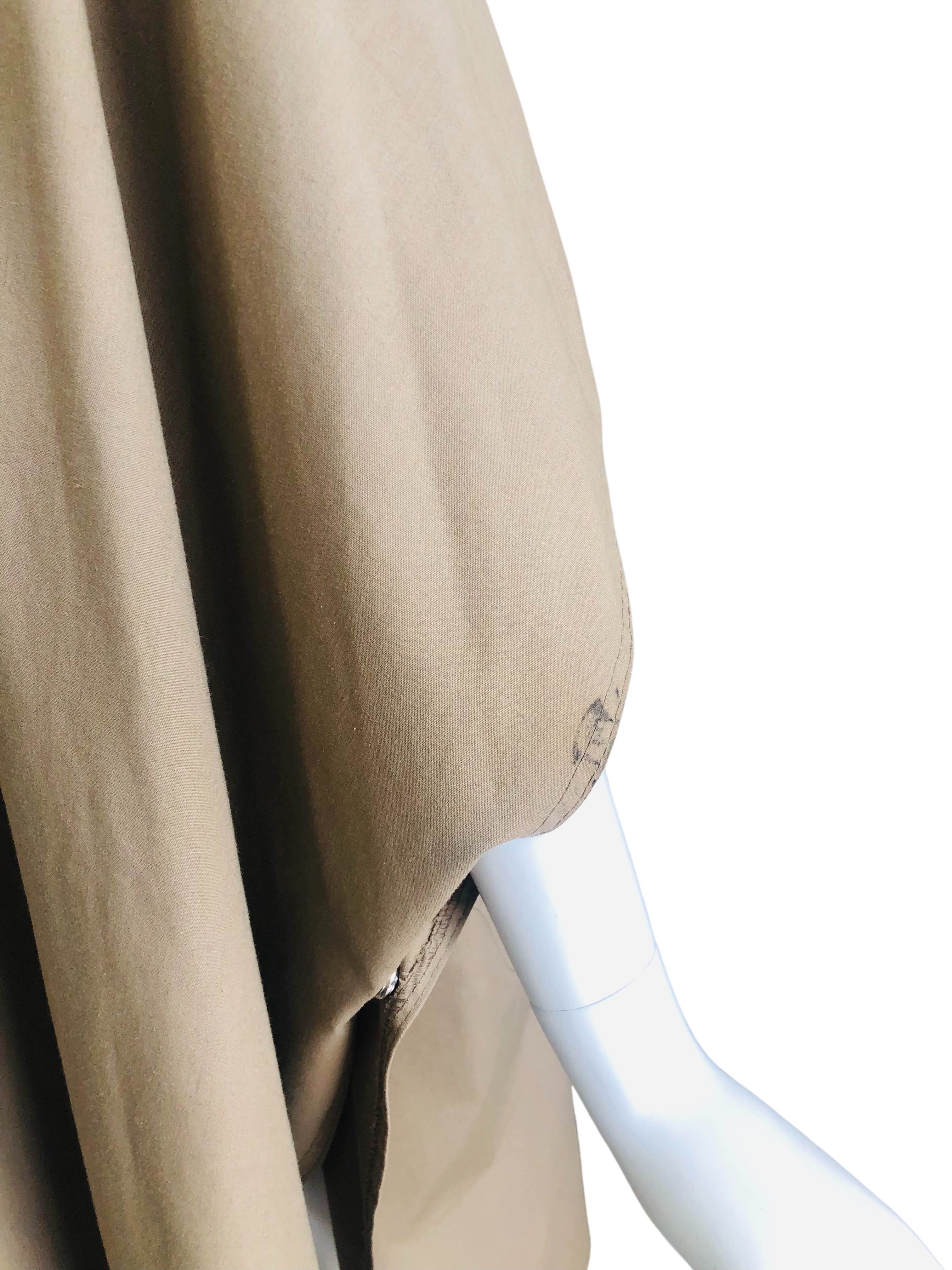 Taupe Hooded Rain Poncho - Image 10