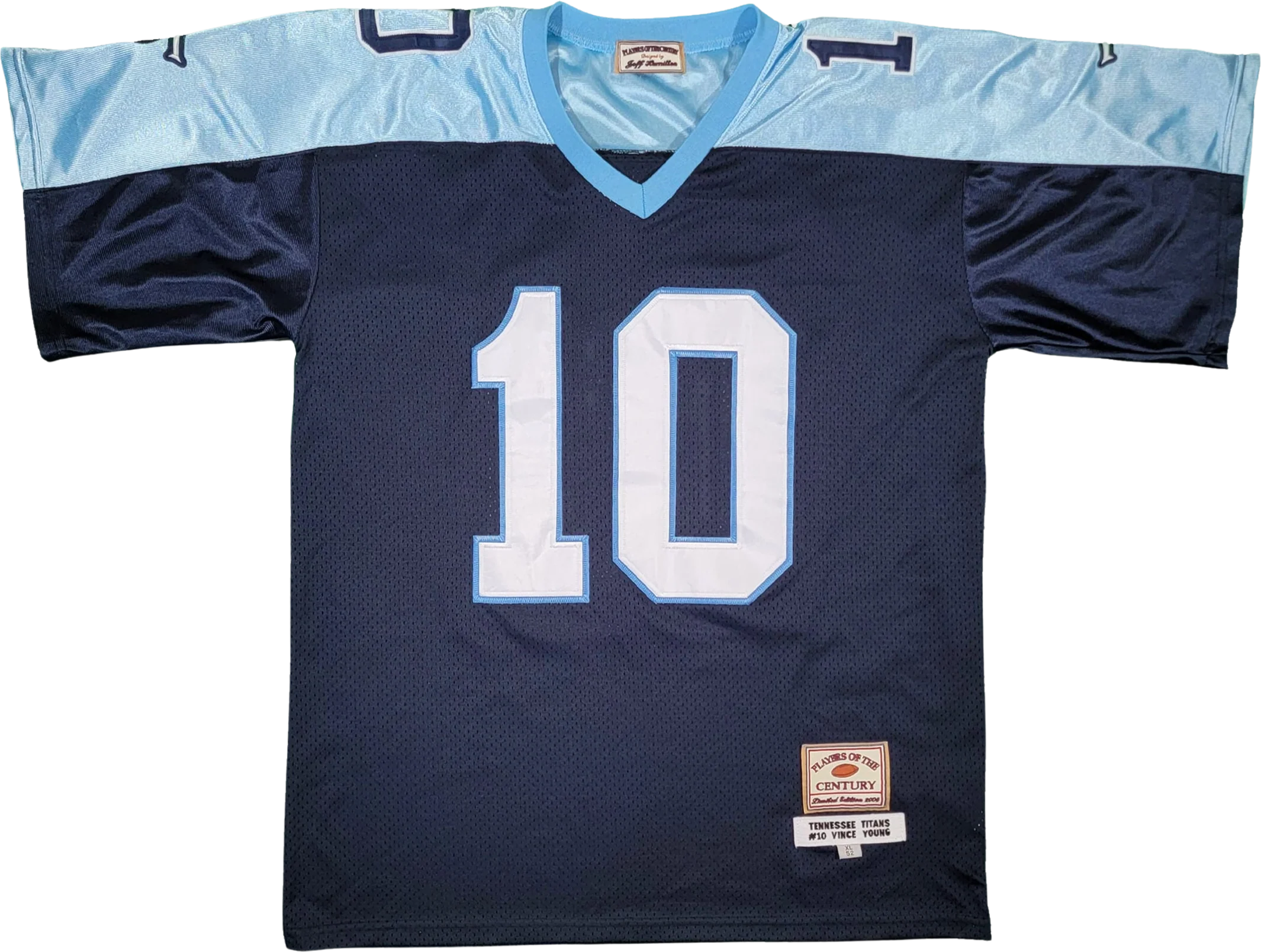 Tennessee Titans Vintage Vince Young Jeff Hamilton Football Jersey Nfl Players of The Century Blue Shirt Men's Size Xl by Jeff Hamilton