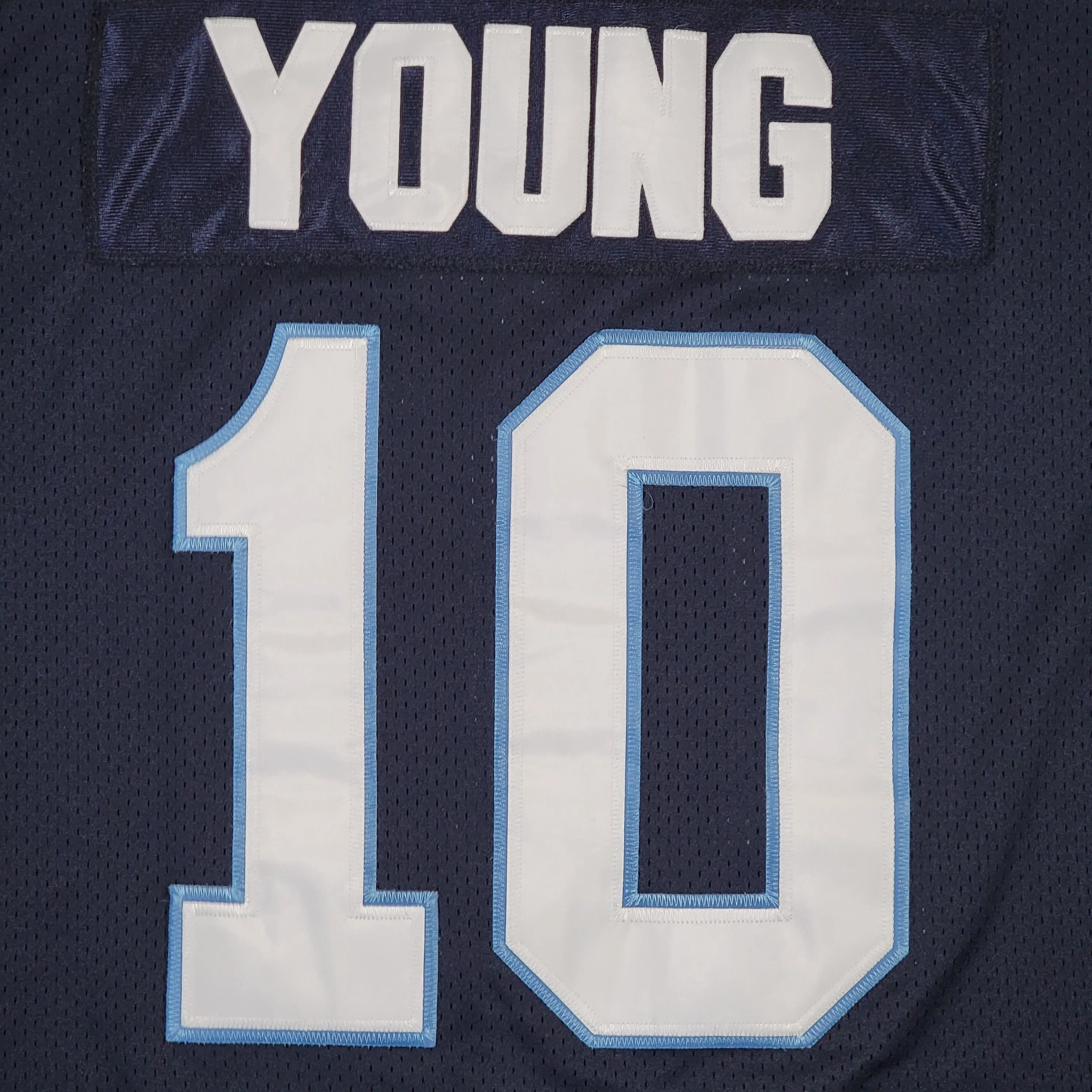 Tennessee Titans Vintage Vince Young Jeff Hamilton Football Jersey Nfl Players of The Century Blue Shirt Men's Size Xl by Jeff Hamilton - Image 5