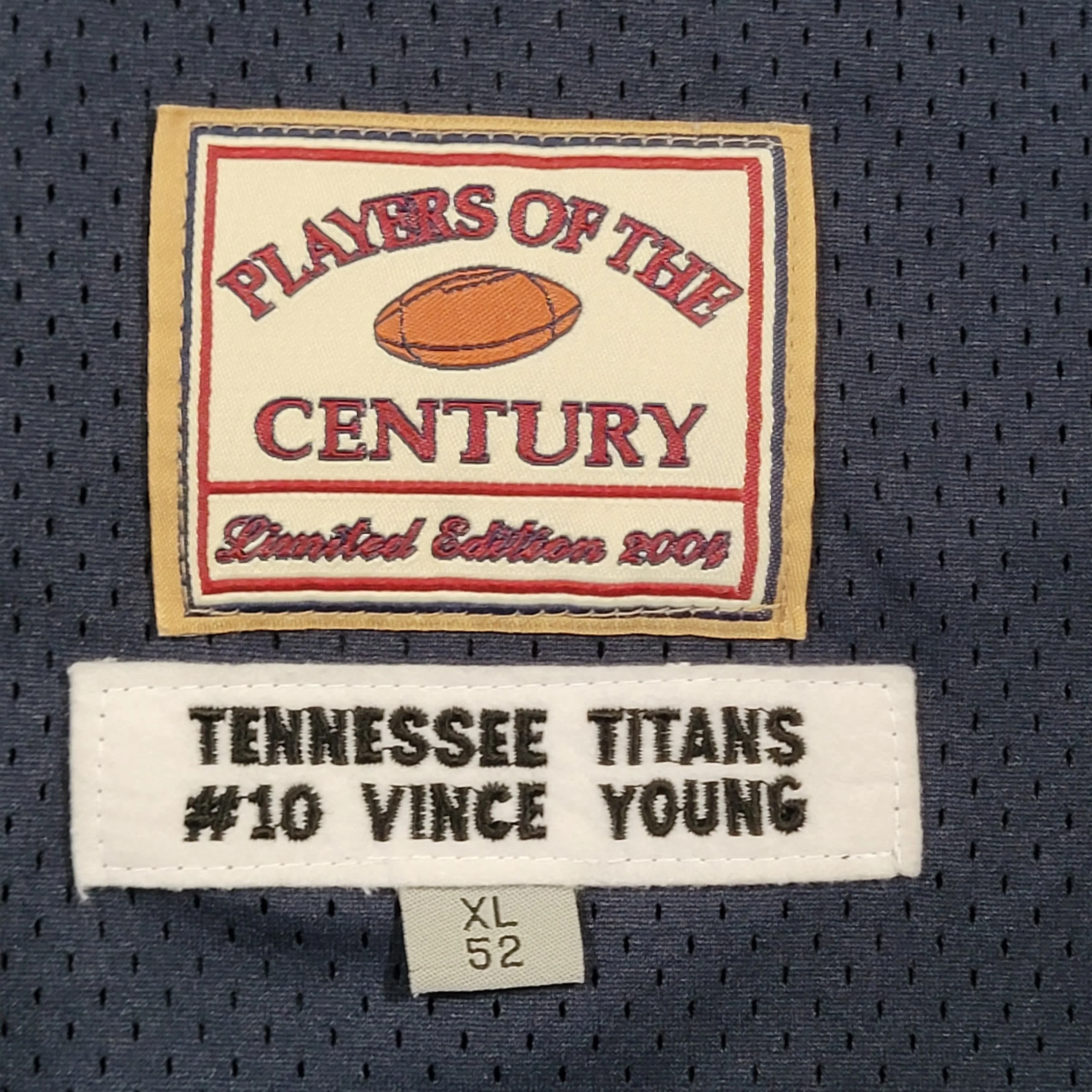 Tennessee Titans Vintage Vince Young Jeff Hamilton Football Jersey Nfl Players of The Century Blue Shirt Men's Size Xl by Jeff Hamilton - Image 6