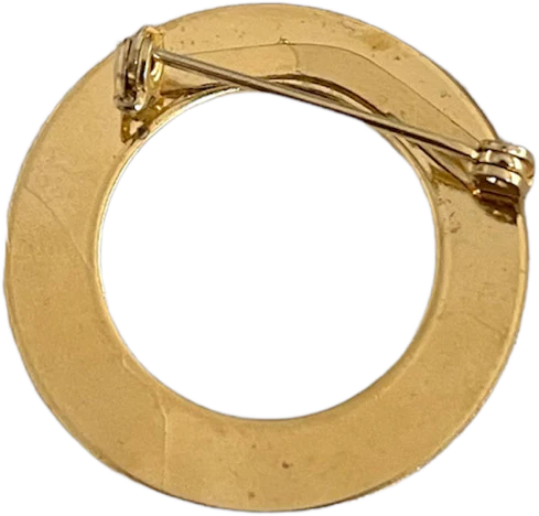 Textured Circle Brooch - Image 2