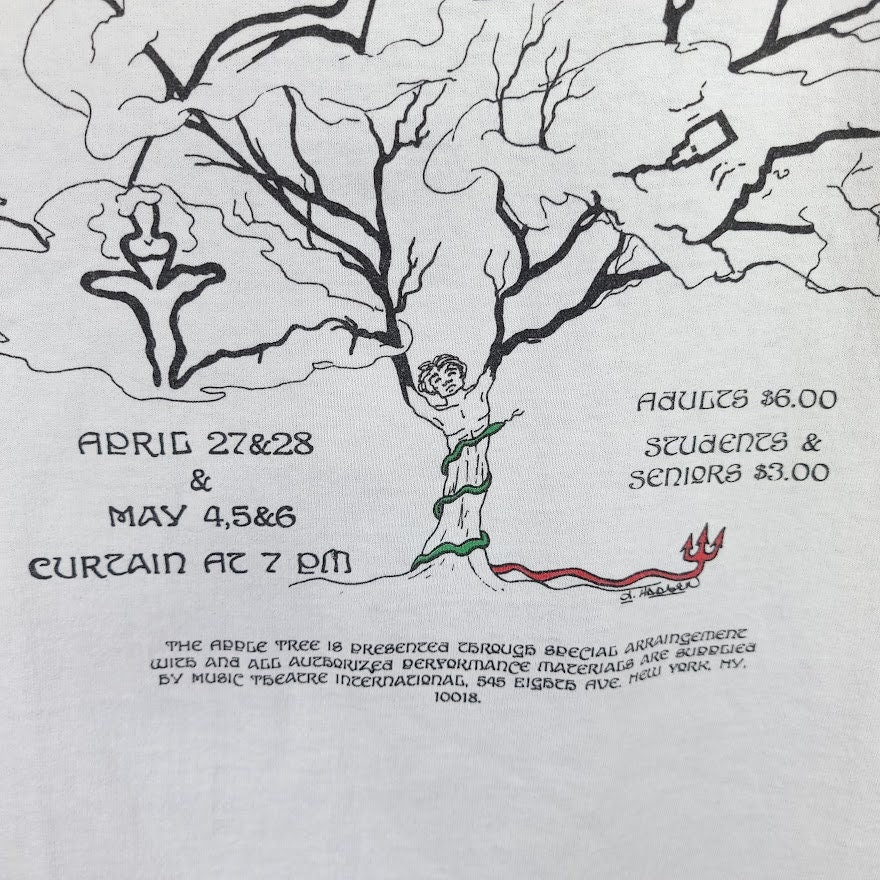 The Apple Tree Musical T-Shirt Vintage 90s Green Valley High School Play Mens Size Xl - Image 3