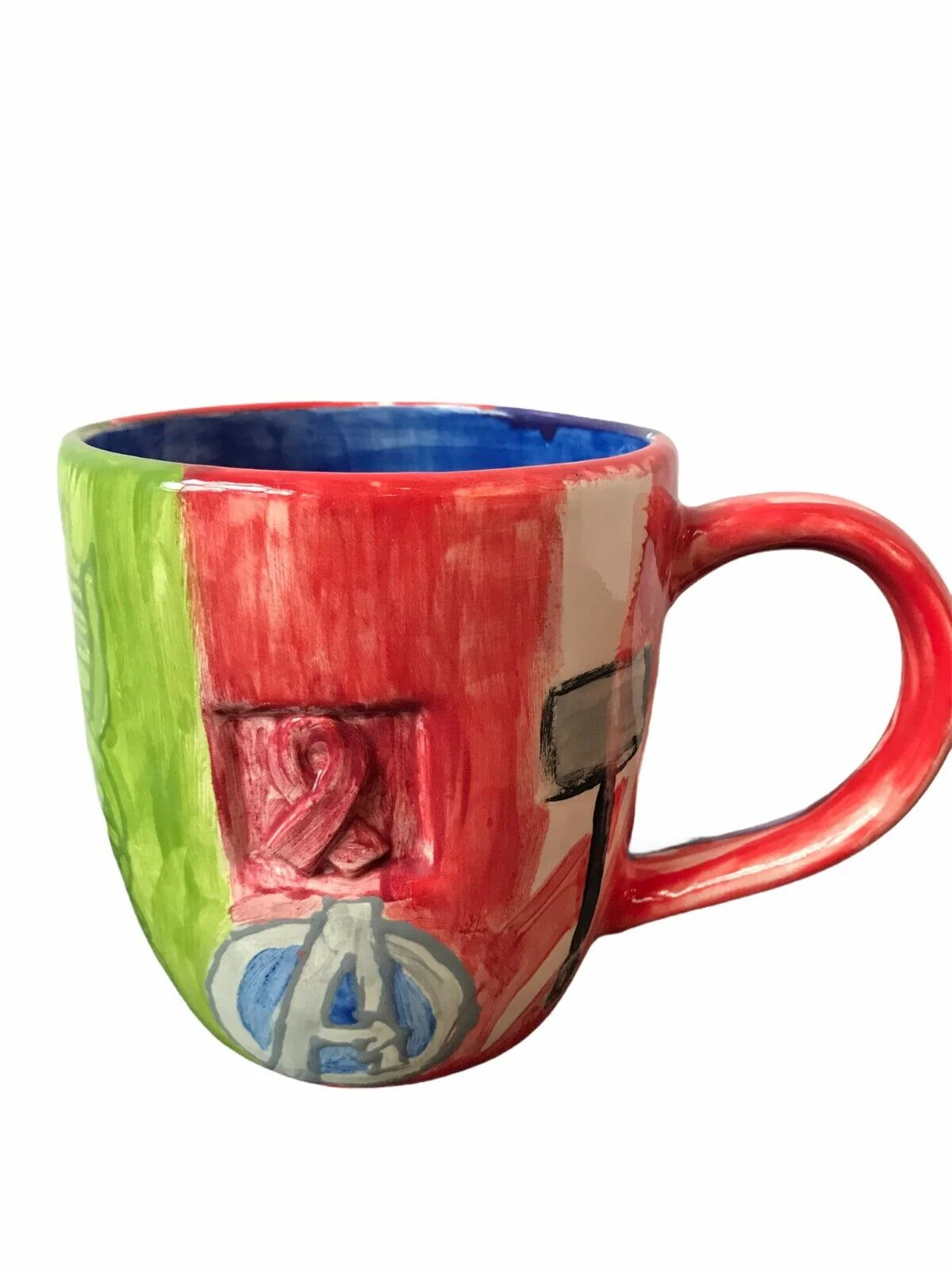 The Avengers Handmade Ceramic Coffee Mug Marked Casey - Image 2