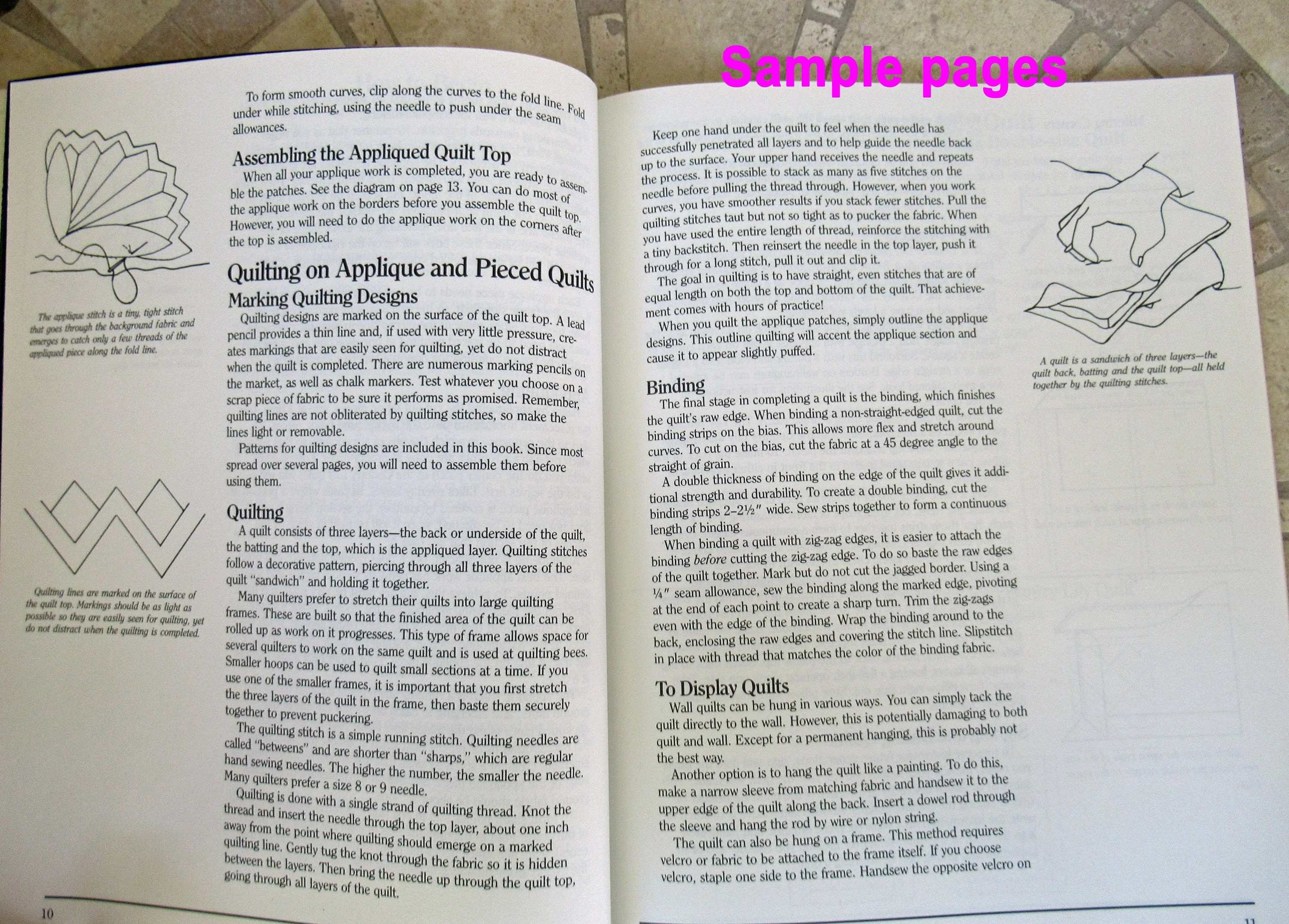 The Country Lily Quilt Book 1990 Edition Softcover Practical Tips / Patterns for Making Quilts by Cheryl A Benner - Image 7