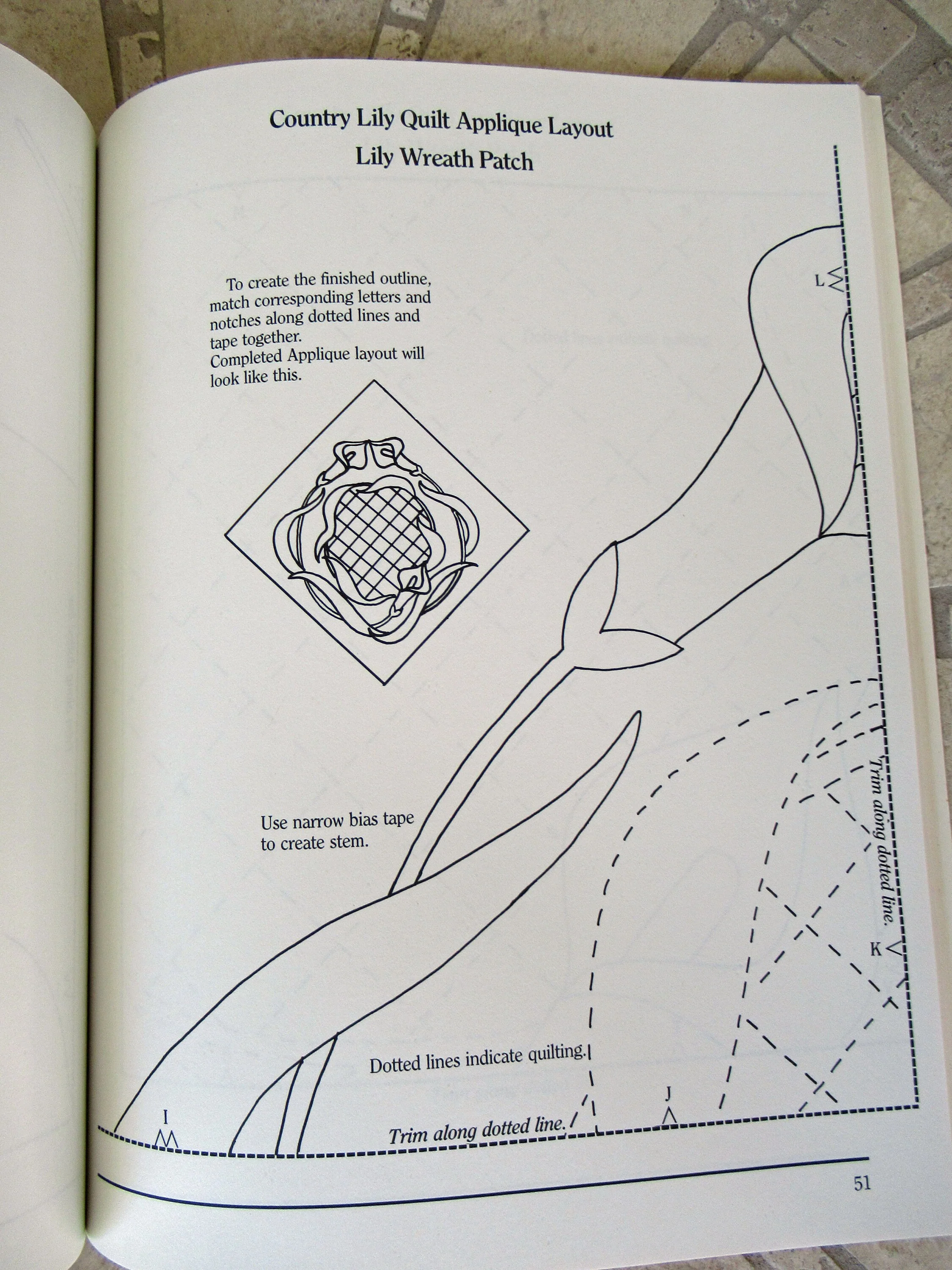 The Country Lily Quilt Book 1990 Edition Softcover Practical Tips / Patterns for Making Quilts by Cheryl A Benner - Image 9