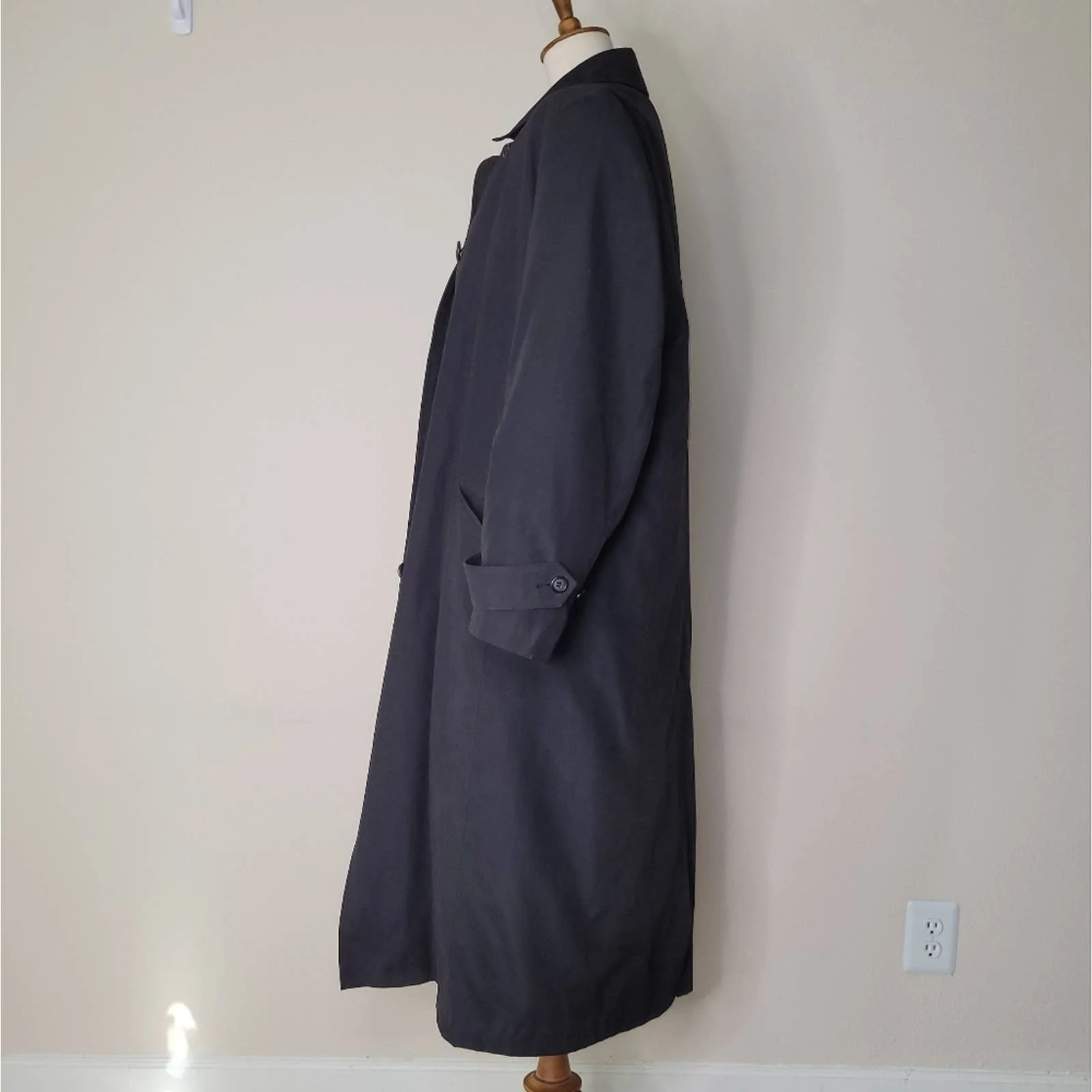 The Delta Collection Black Collared Button-Down Coat - Sz. 14/xl by Delta - Image 4
