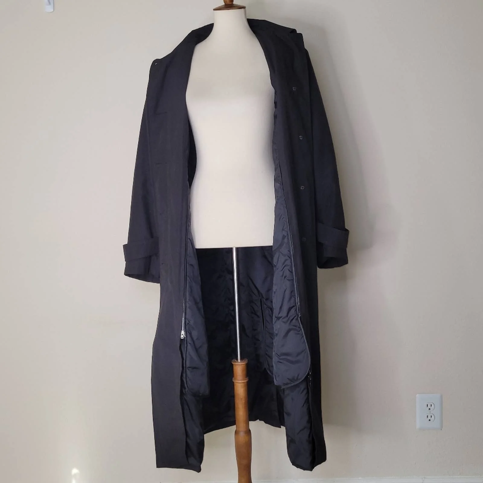 The Delta Collection Black Collared Button-Down Coat - Sz. 14/xl by Delta - Image 6