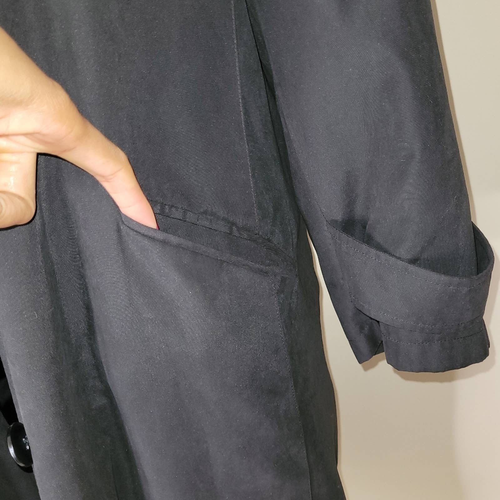 The Delta Collection Black Collared Button-Down Coat - Sz. 14/xl by Delta - Image 8
