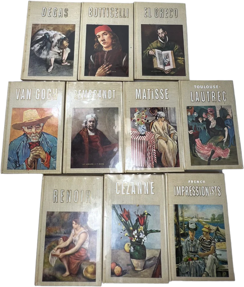 The Pocket Library of Great Art Vintage Set of 10 Books by Pocket Books, INC New York